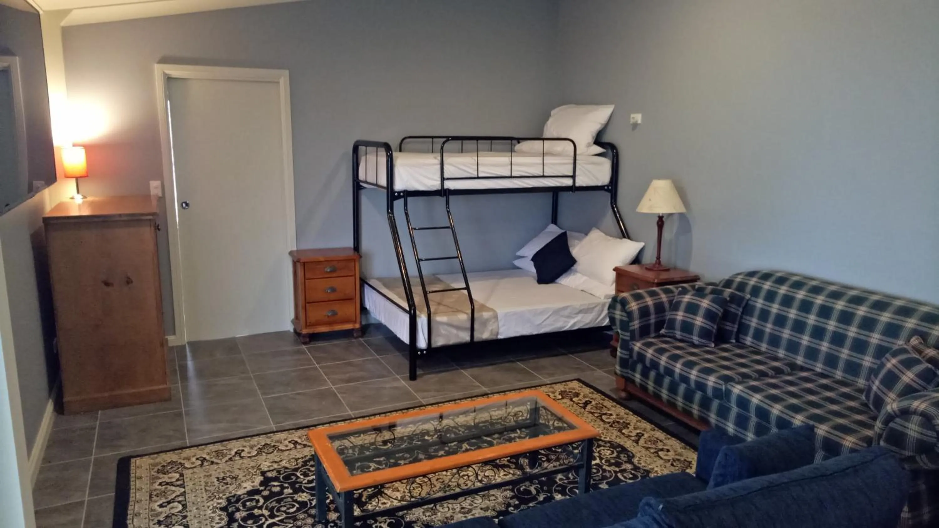 Seating area, Bed in Donegal Farmstay