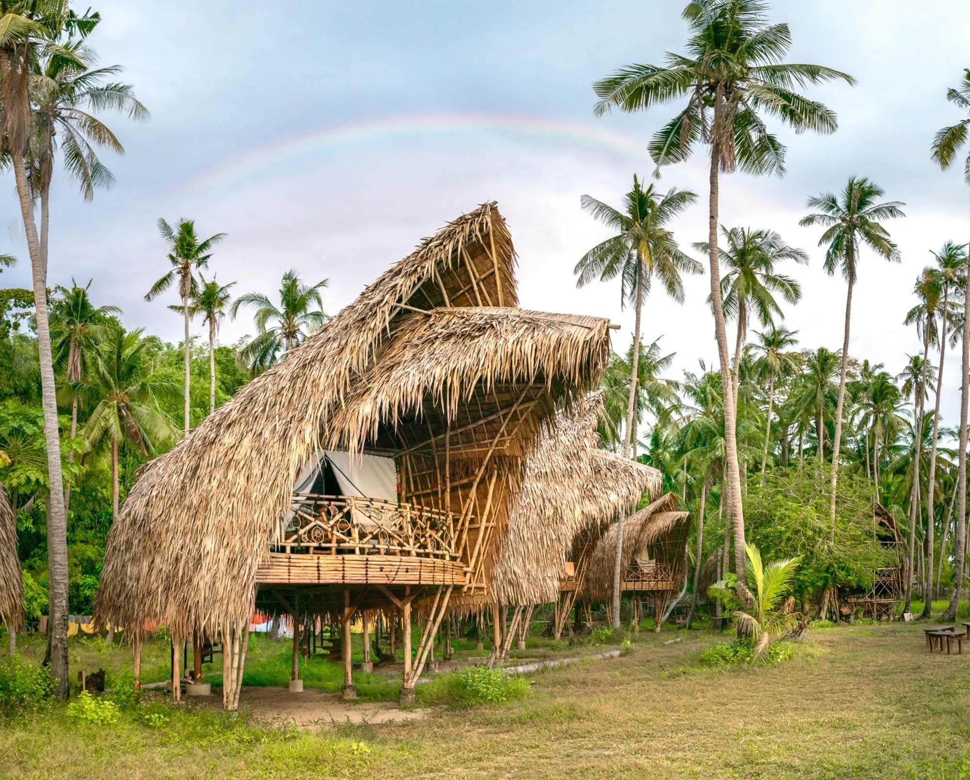 Large Bamboo Hut with Ocean View in Isla - The Island Experience