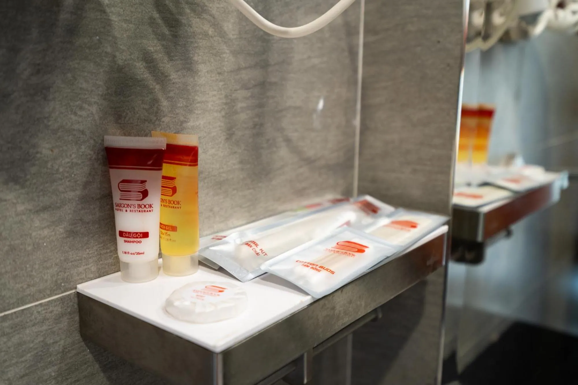 Bathroom in Saigon's Book Da Lat Hotel