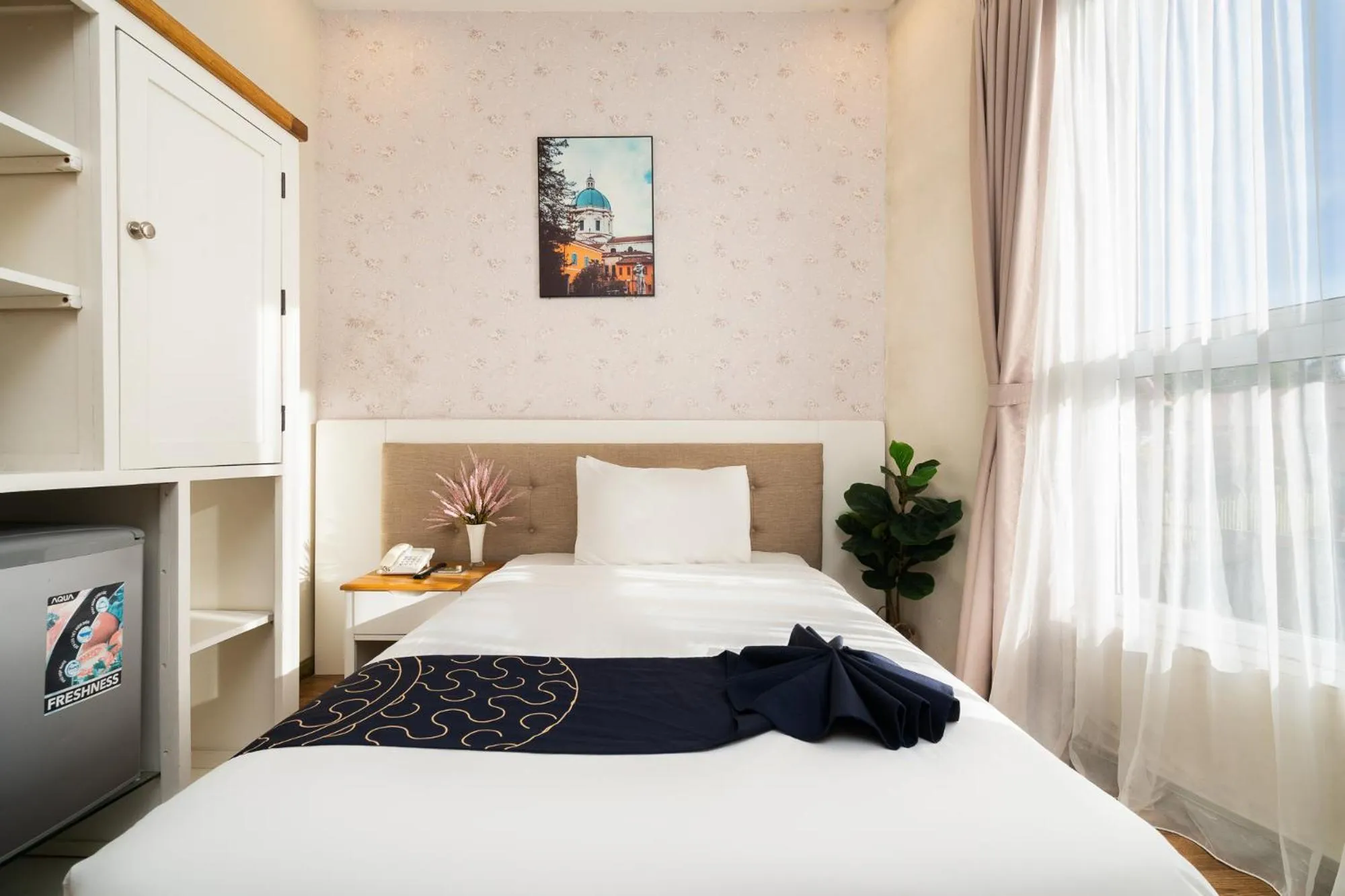 Bed in Saigon's Book Da Lat Hotel