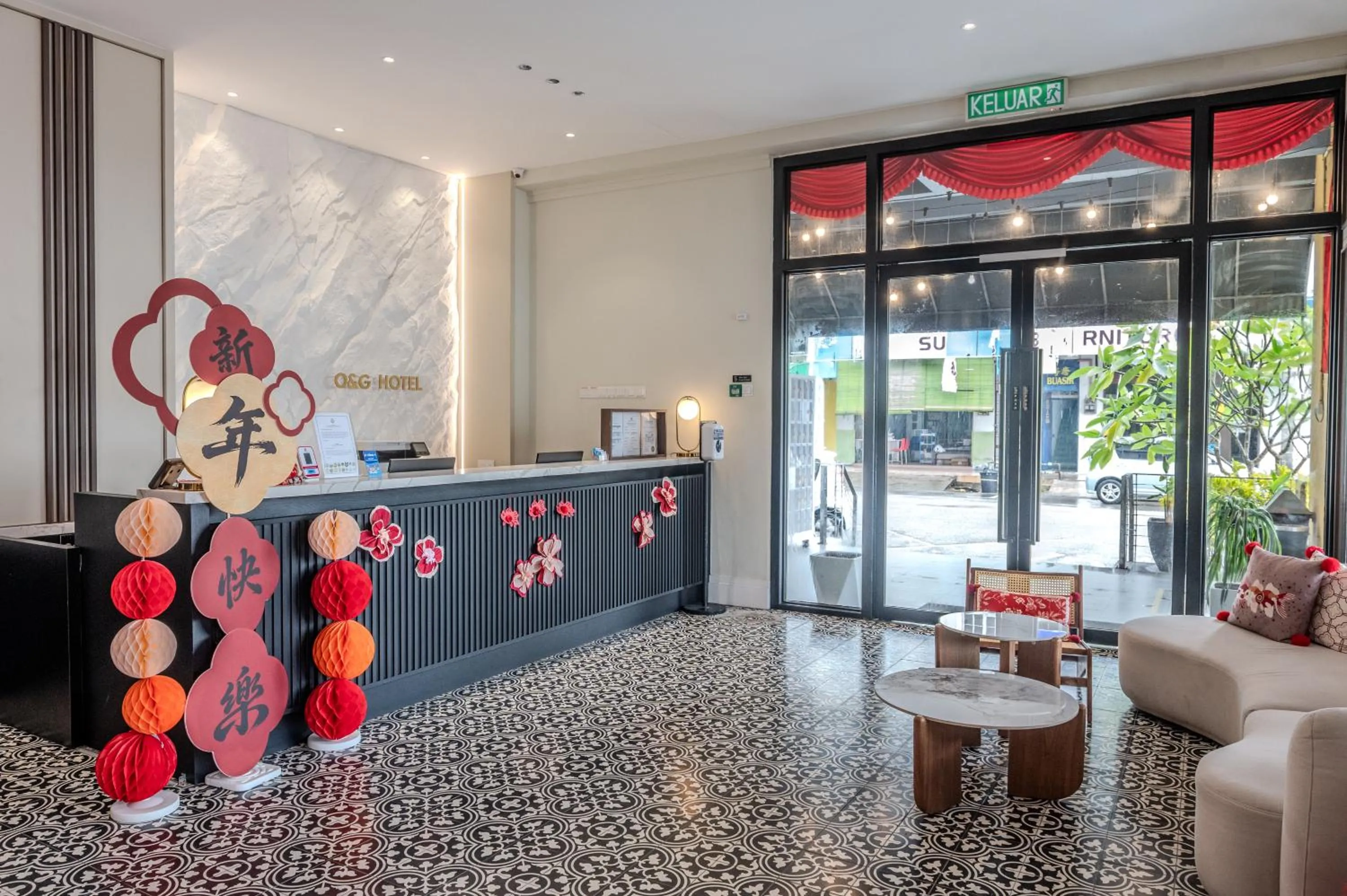 Lobby or reception in O&G Hotel Parit Buntar