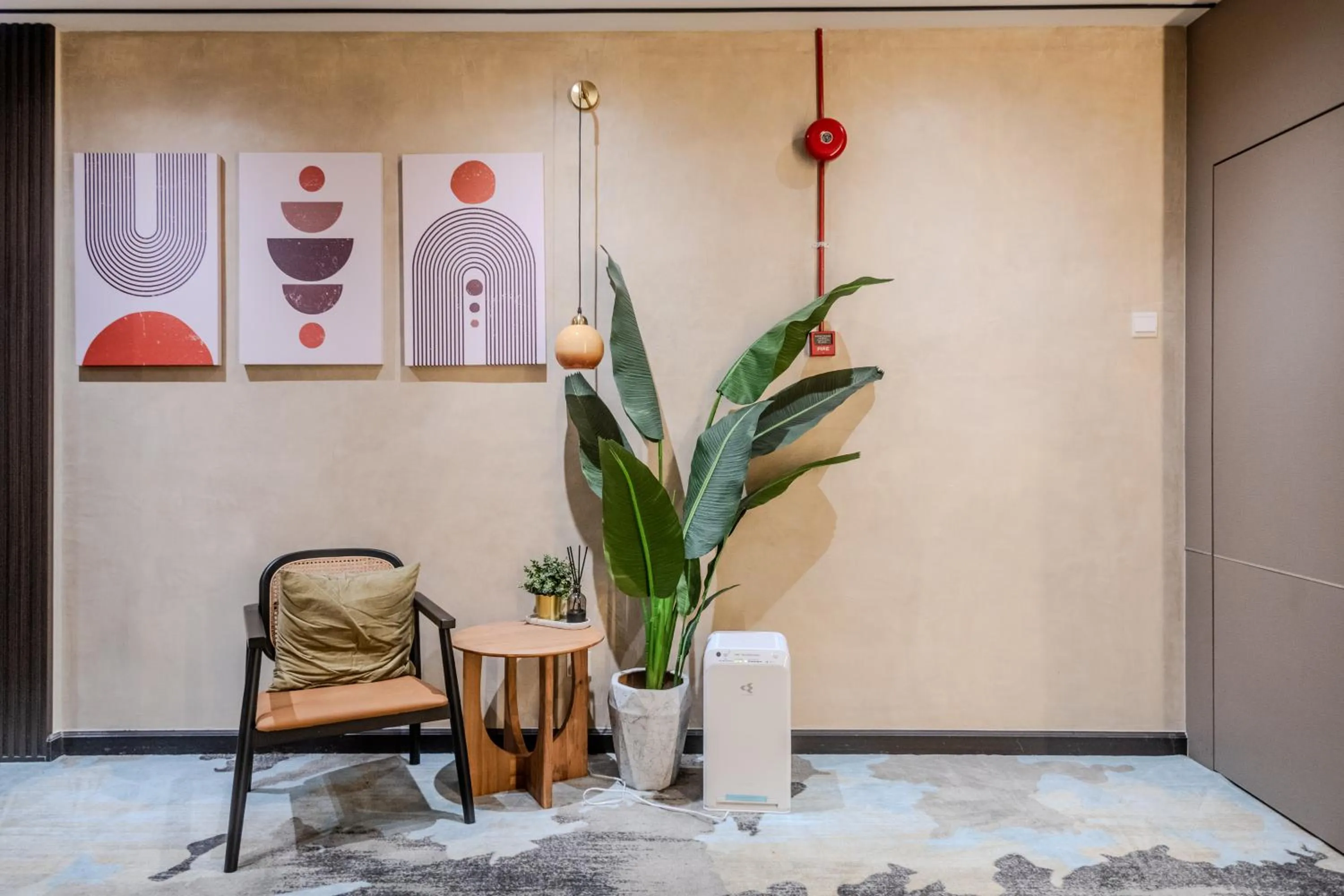 Seating area in O&G Hotel Parit Buntar