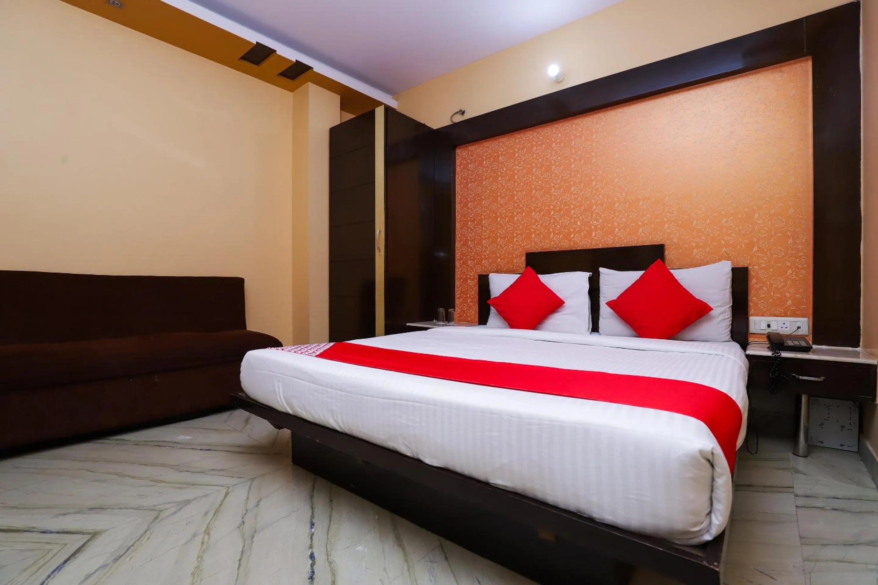Bedroom, Bed in Super Hotel O J P Inn Near Patel Nagar Metro Station
