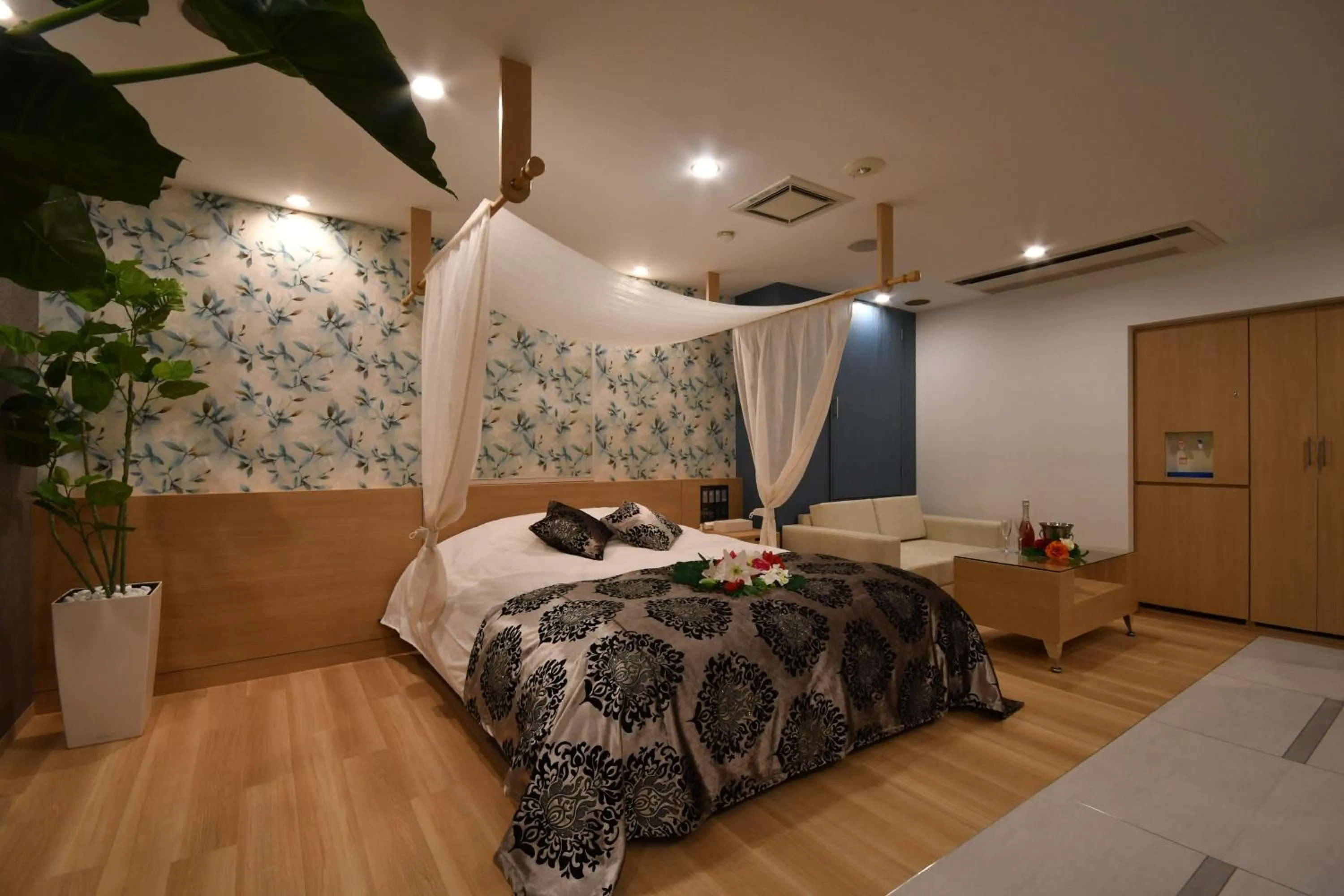 Bed in Hotel agehA cinq boutique (Adult Only)