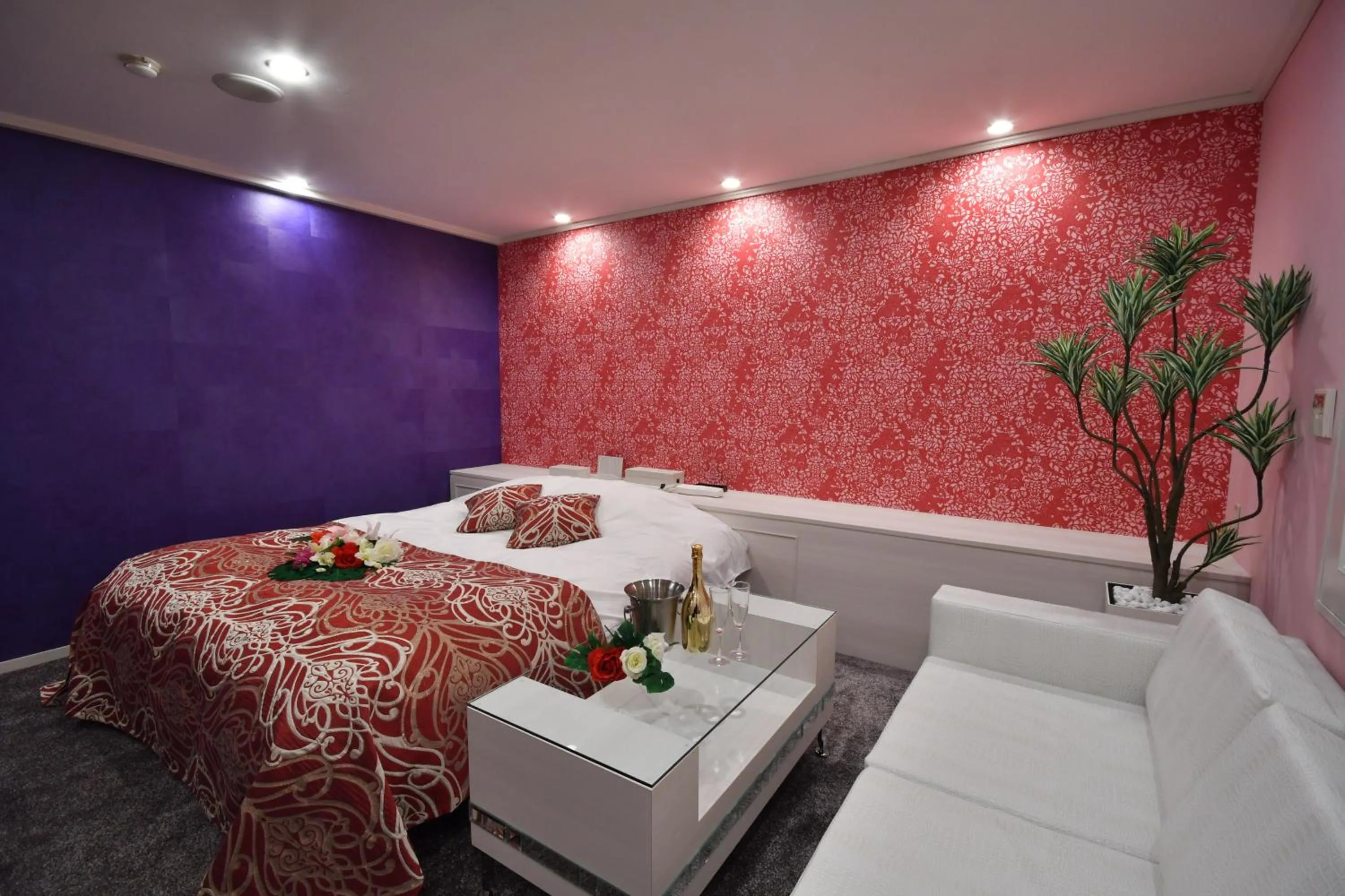 Bed in Hotel agehA cinq boutique (Adult Only)