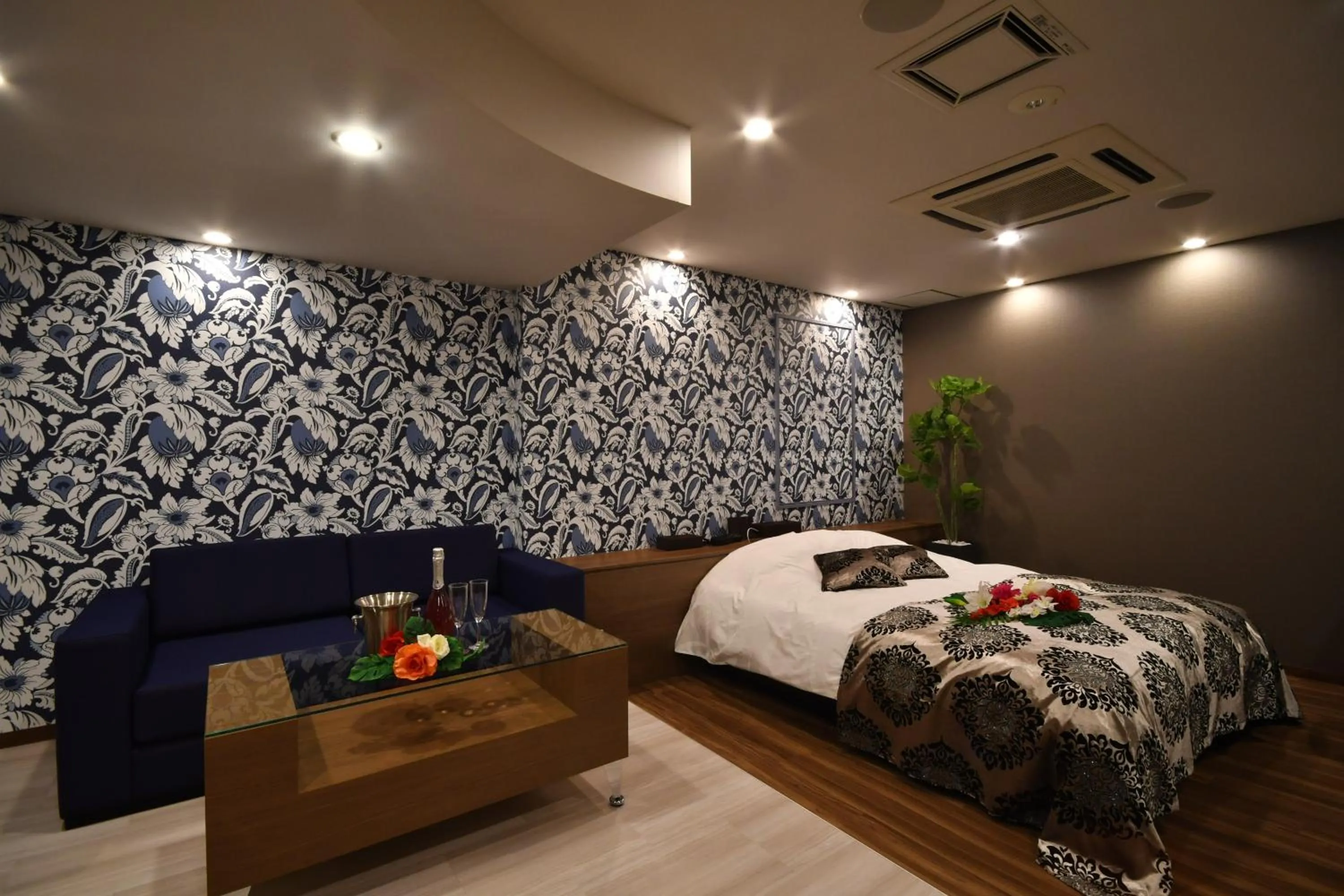 Bed in Hotel agehA cinq boutique (Adult Only)