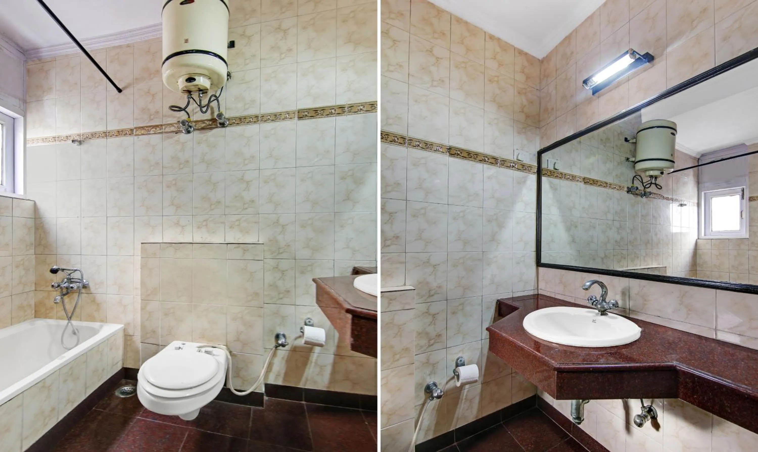 Bathroom in Itsy Hotels Arien International