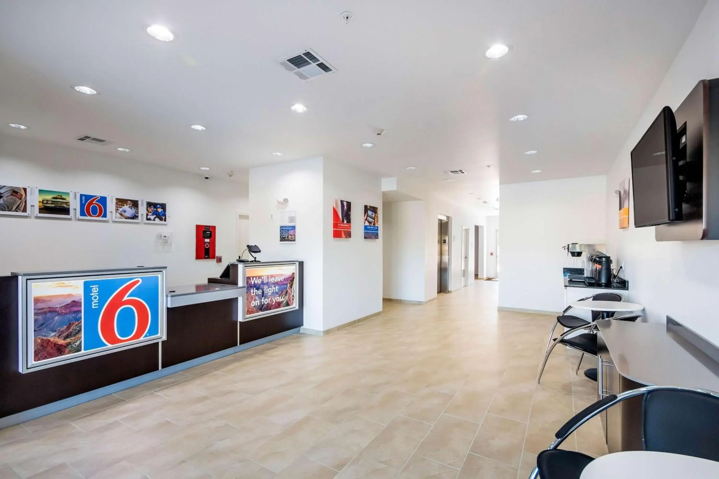 Communal lounge/ TV room in Motel 6-Channelview, TX Communal lounge/ TV room in Motel 6-Channelview, TX