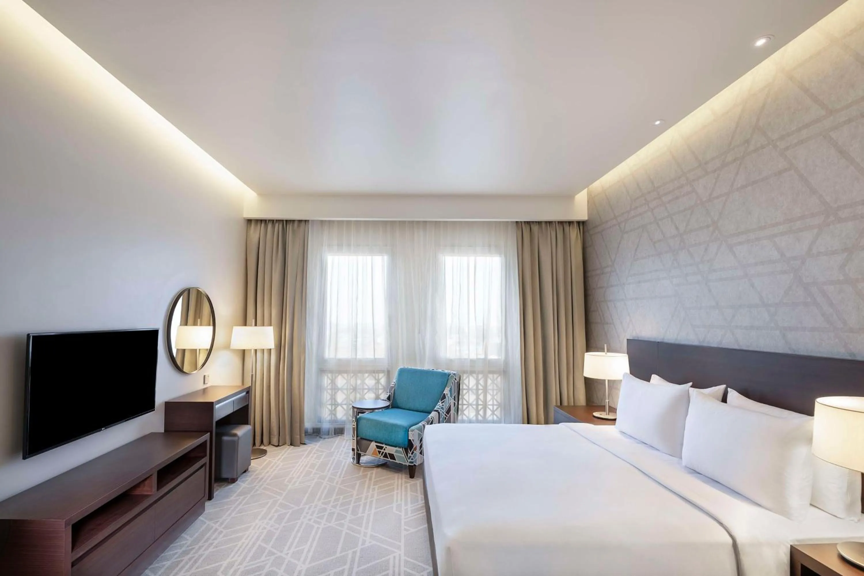 Photo of the whole room, Bed in Hyatt Place Dubai Wasl District