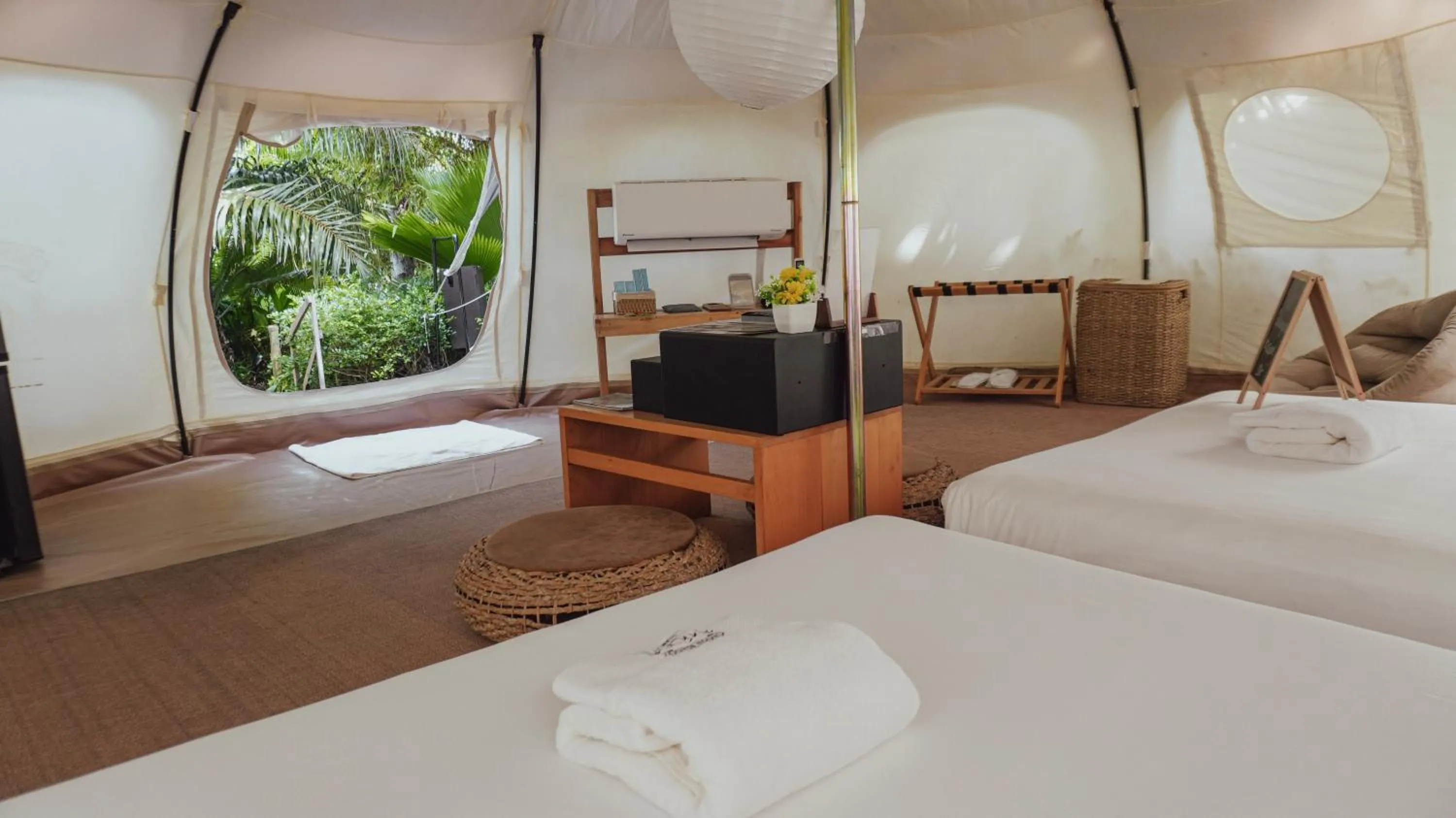 Bed in Nacpan Beach Glamping Managed by H Hospitality Group