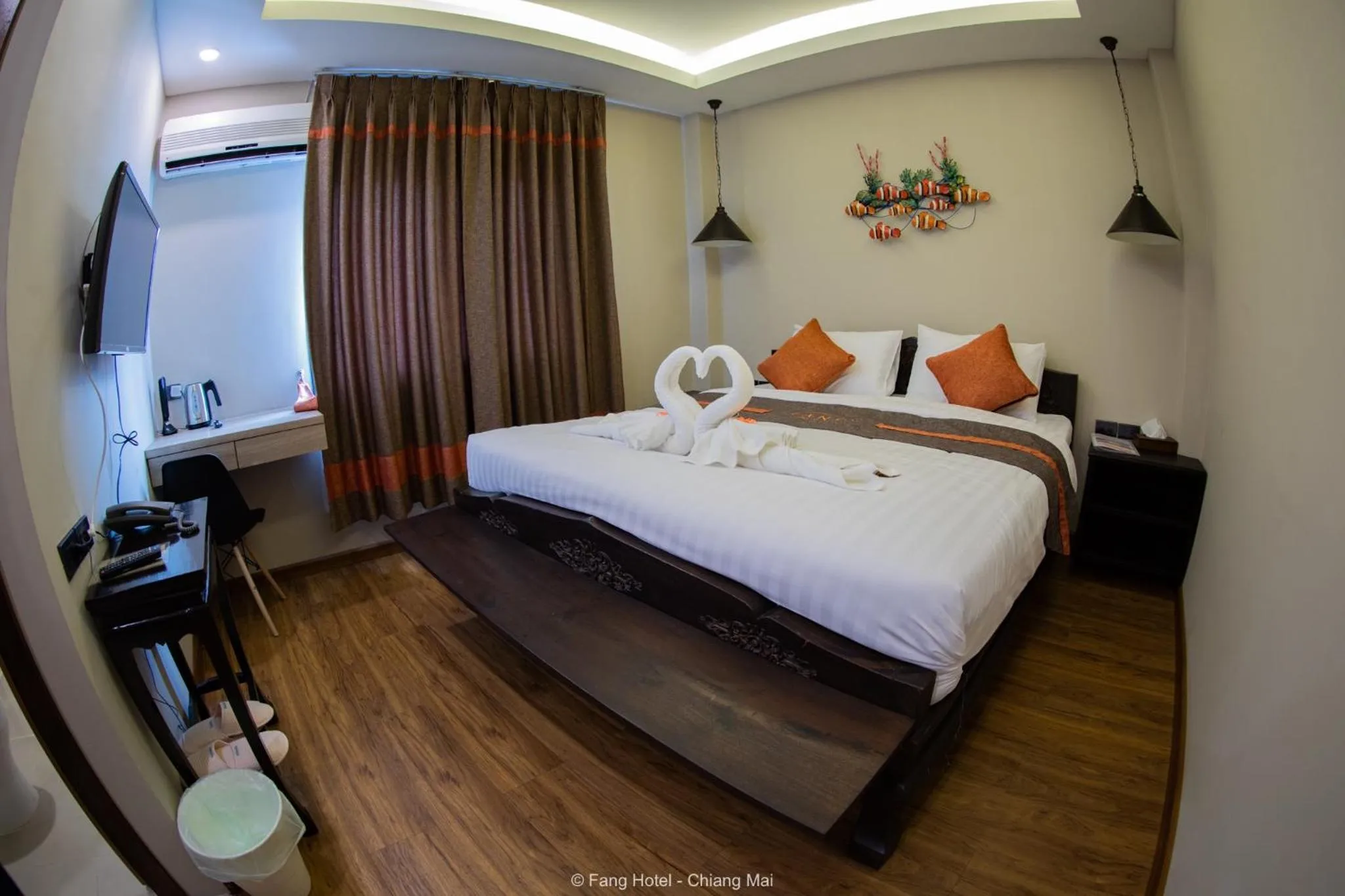 Photo of the whole room, Bed in Fang Chiang Mai โรงแรมแฟงเชียงใหม่