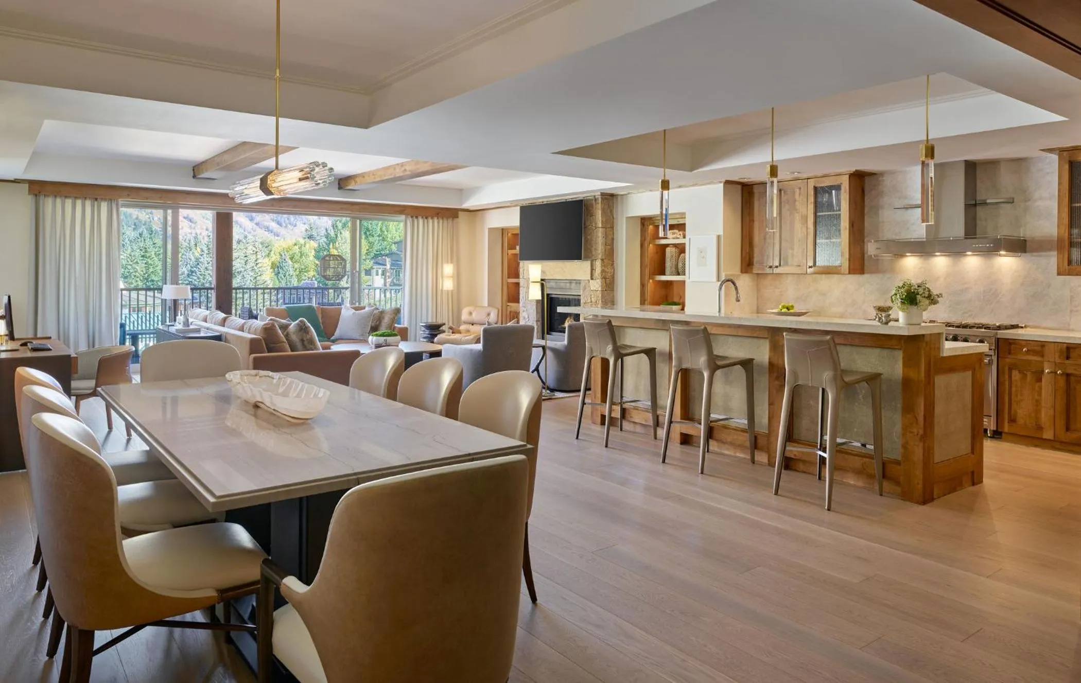 Living room in Residences at The Little Nell