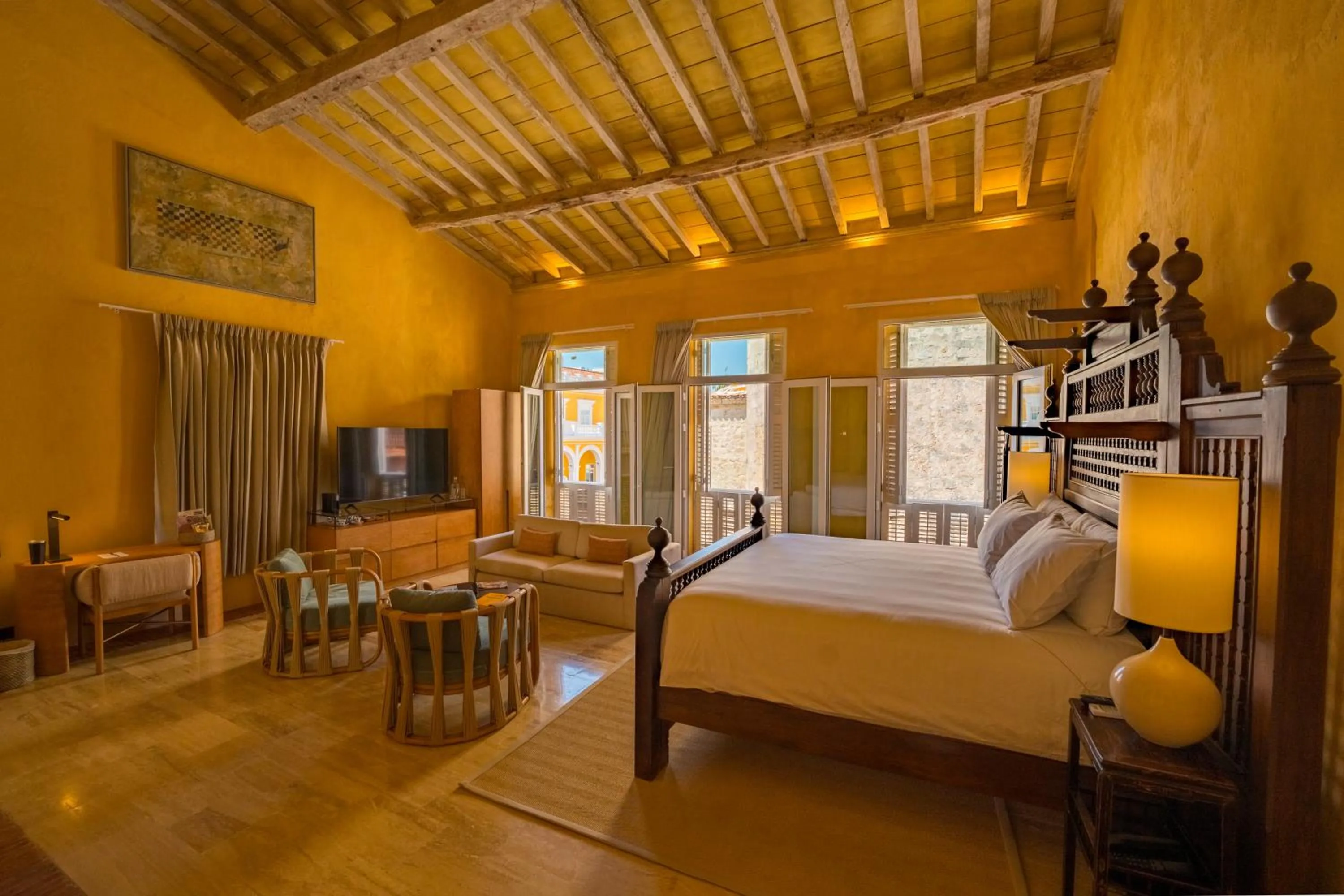 Bed in Casa Carolina Hotel Cartagena