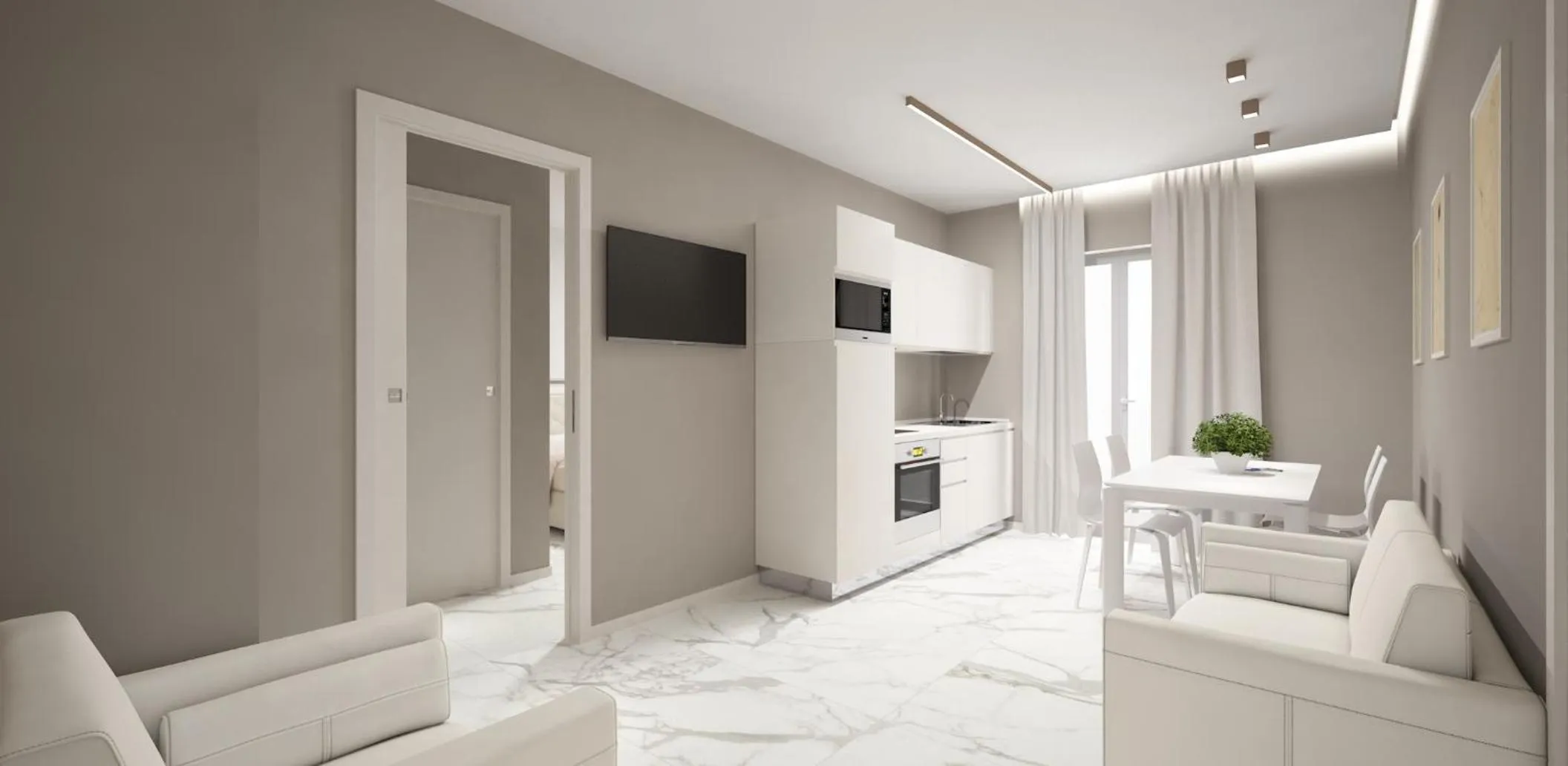 Living room in Residence Hotel Alba Palace