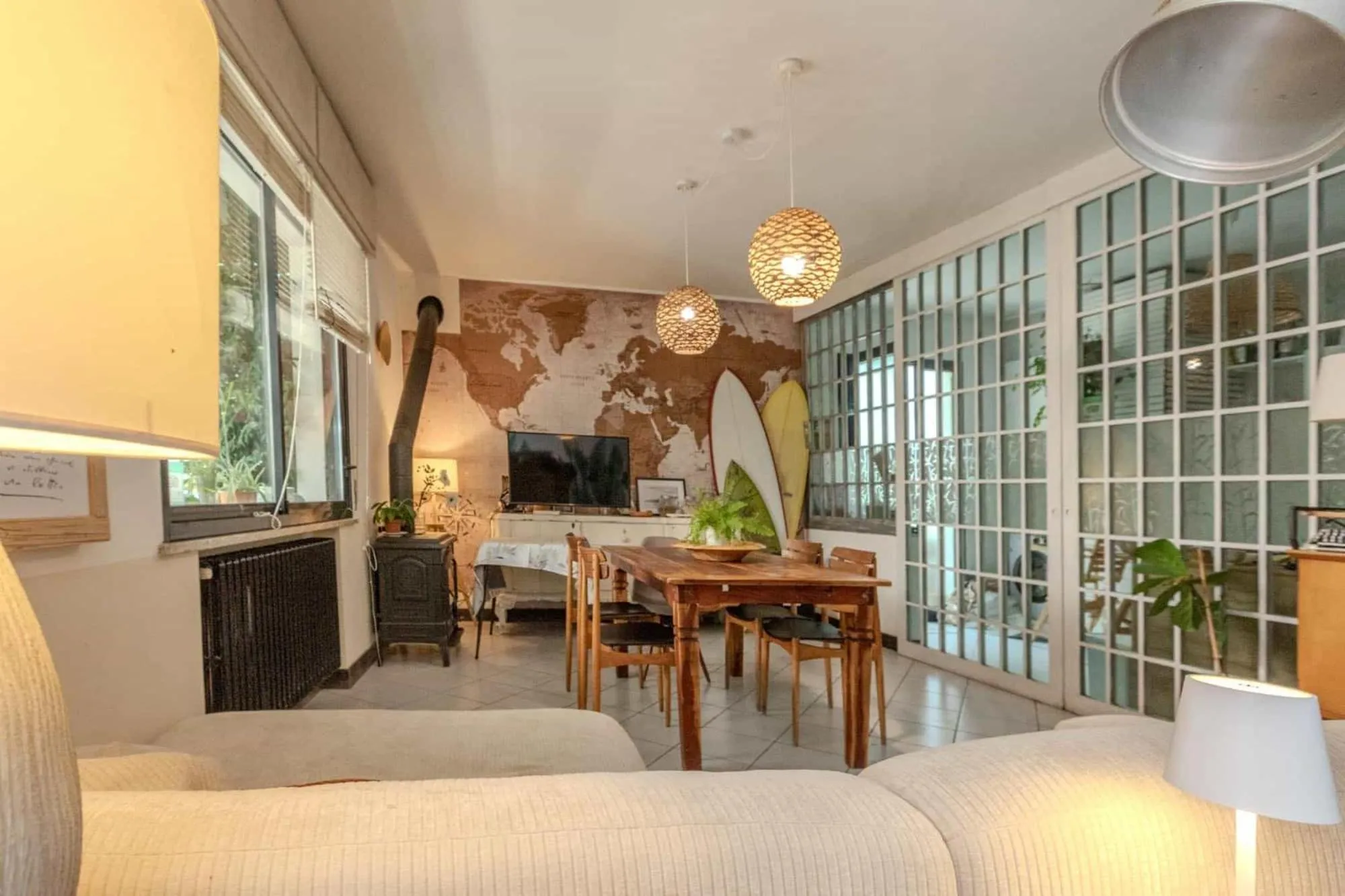 Communal lounge/ TV room in B&B La Volpina