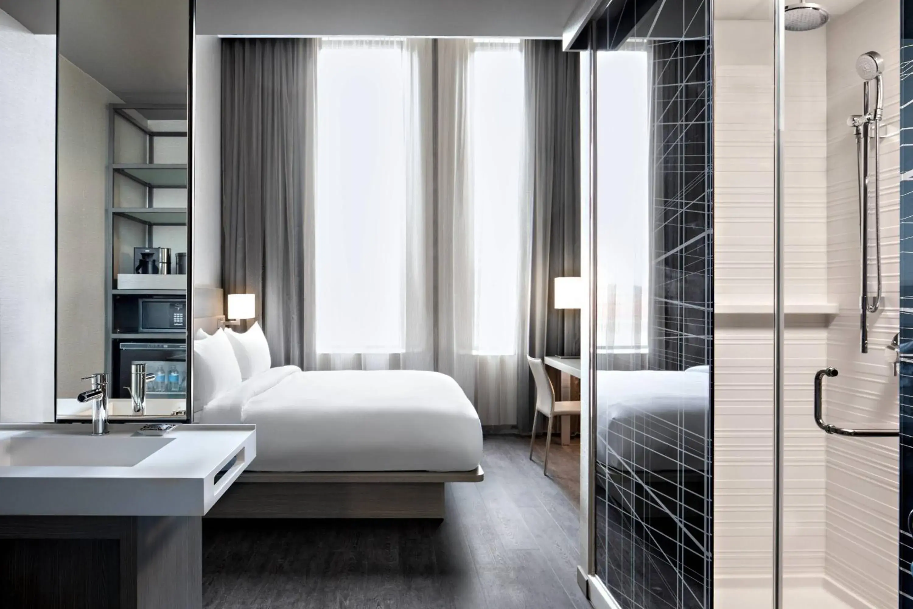 Guest Room, 1 King in AC Hotel by Marriott Grand Rapids Downtown Guest Room, 1 King in AC Hotel by Marriott Grand Rapids Downtown