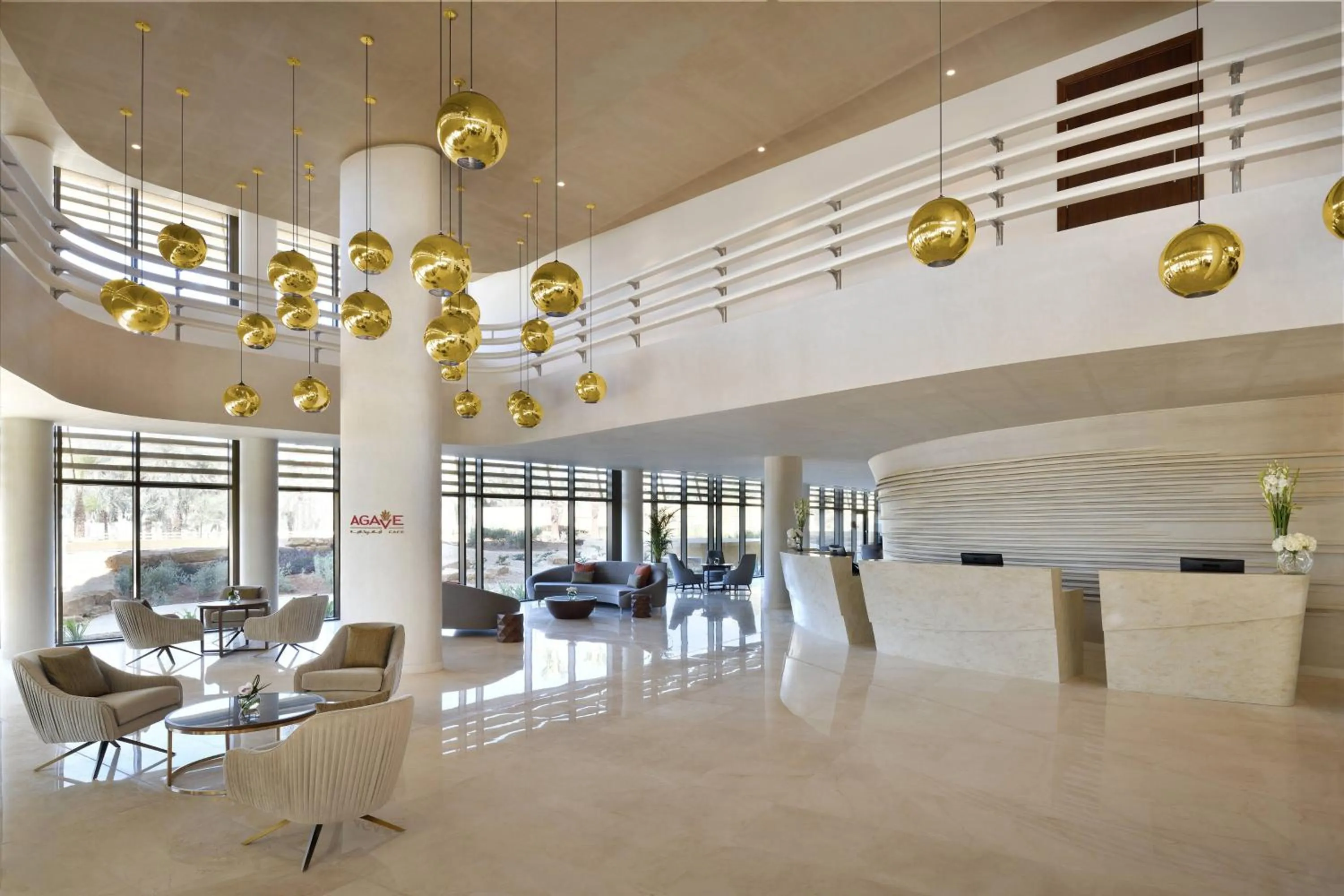 Lobby or reception in Marriott Riyadh Diplomatic Quarter