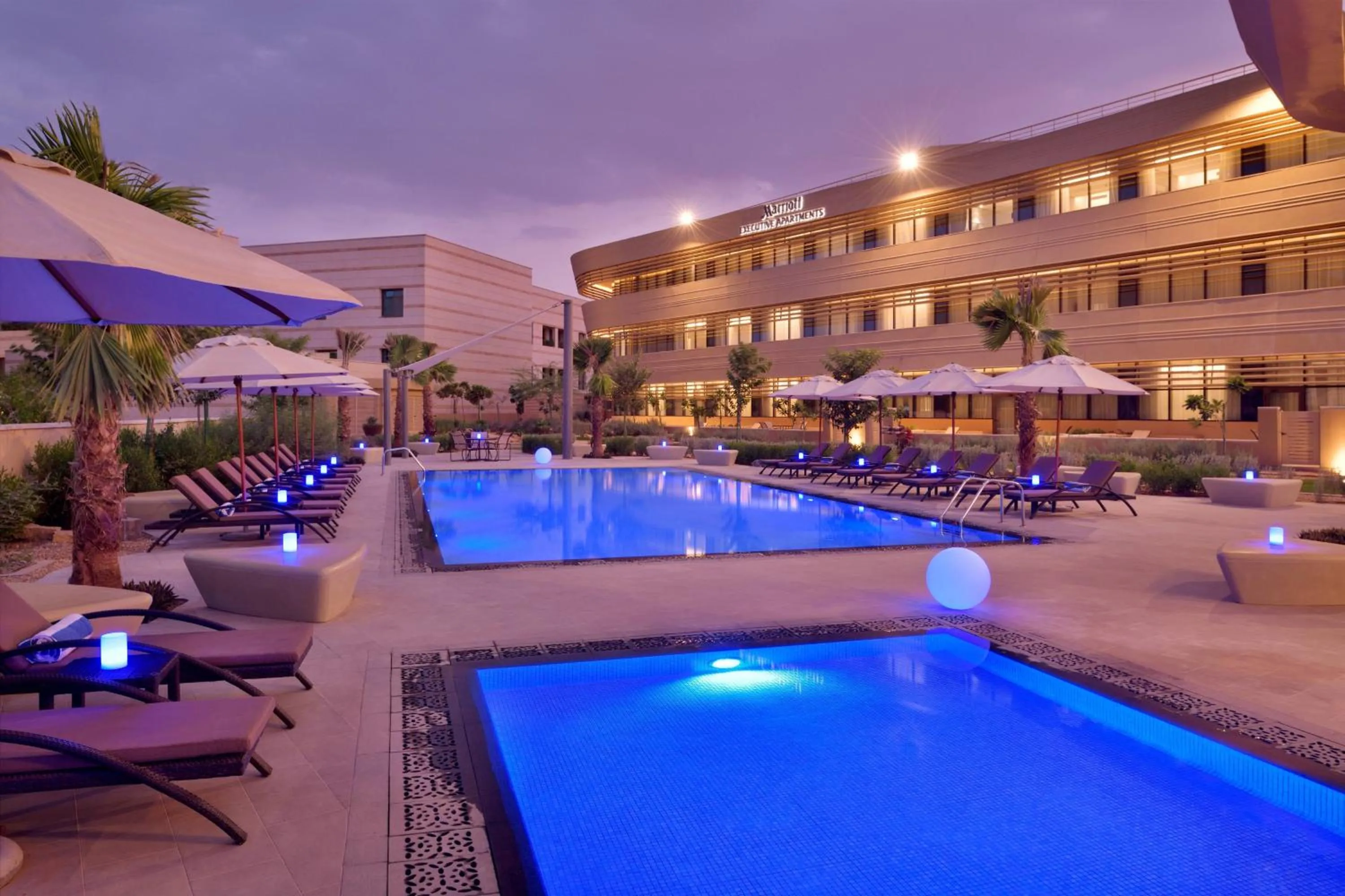 Swimming pool in Marriott Riyadh Diplomatic Quarter