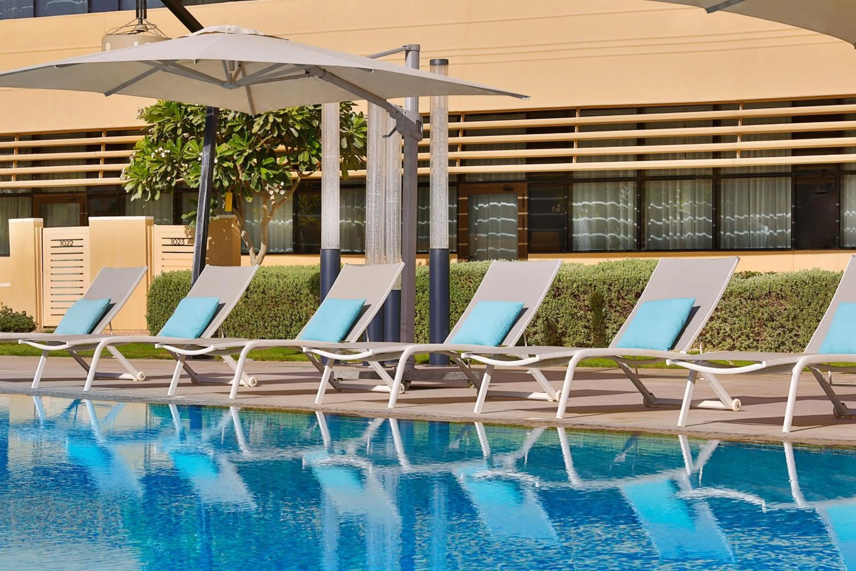 Swimming pool in Marriott Riyadh Diplomatic Quarter