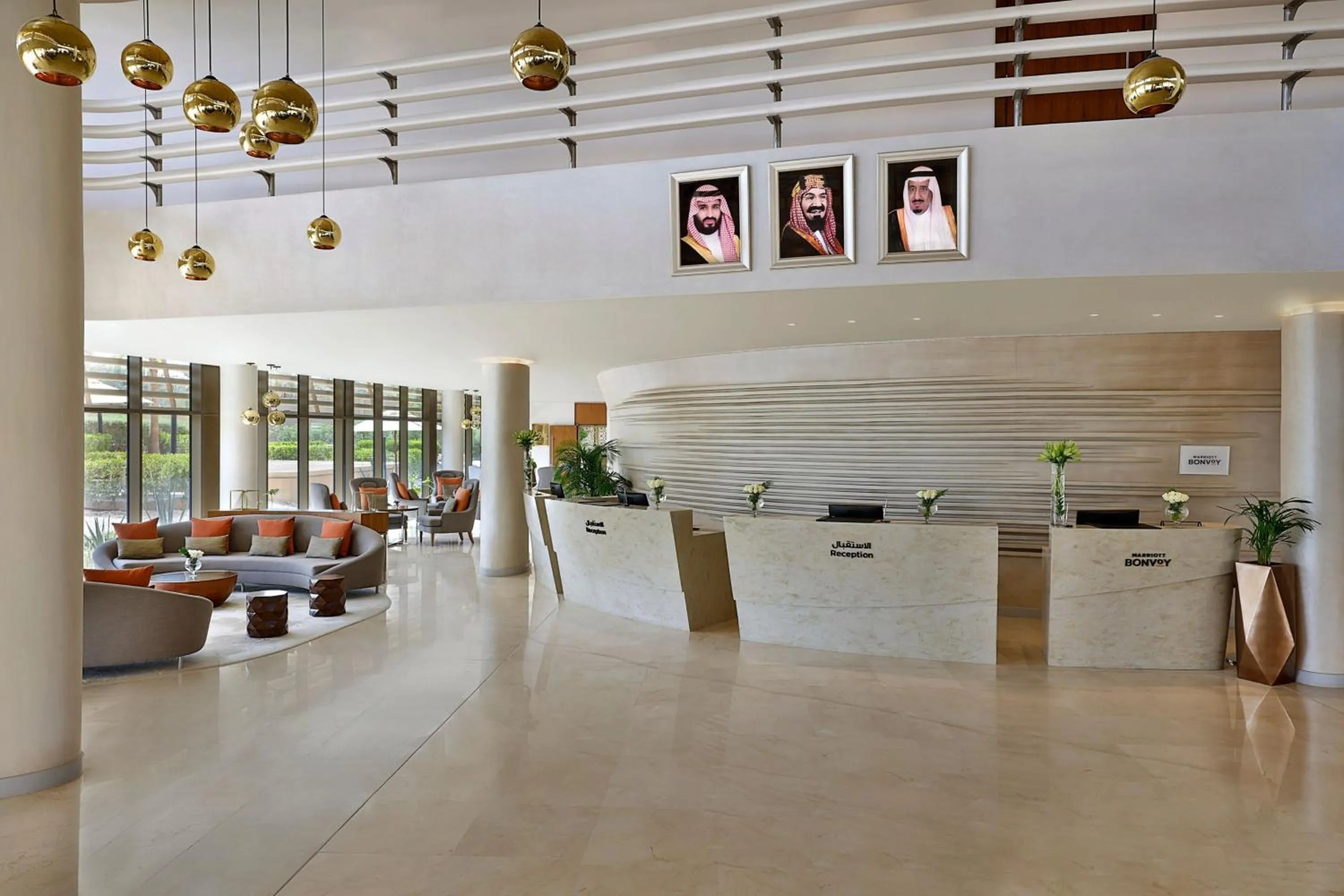 Lobby or reception in Marriott Riyadh Diplomatic Quarter