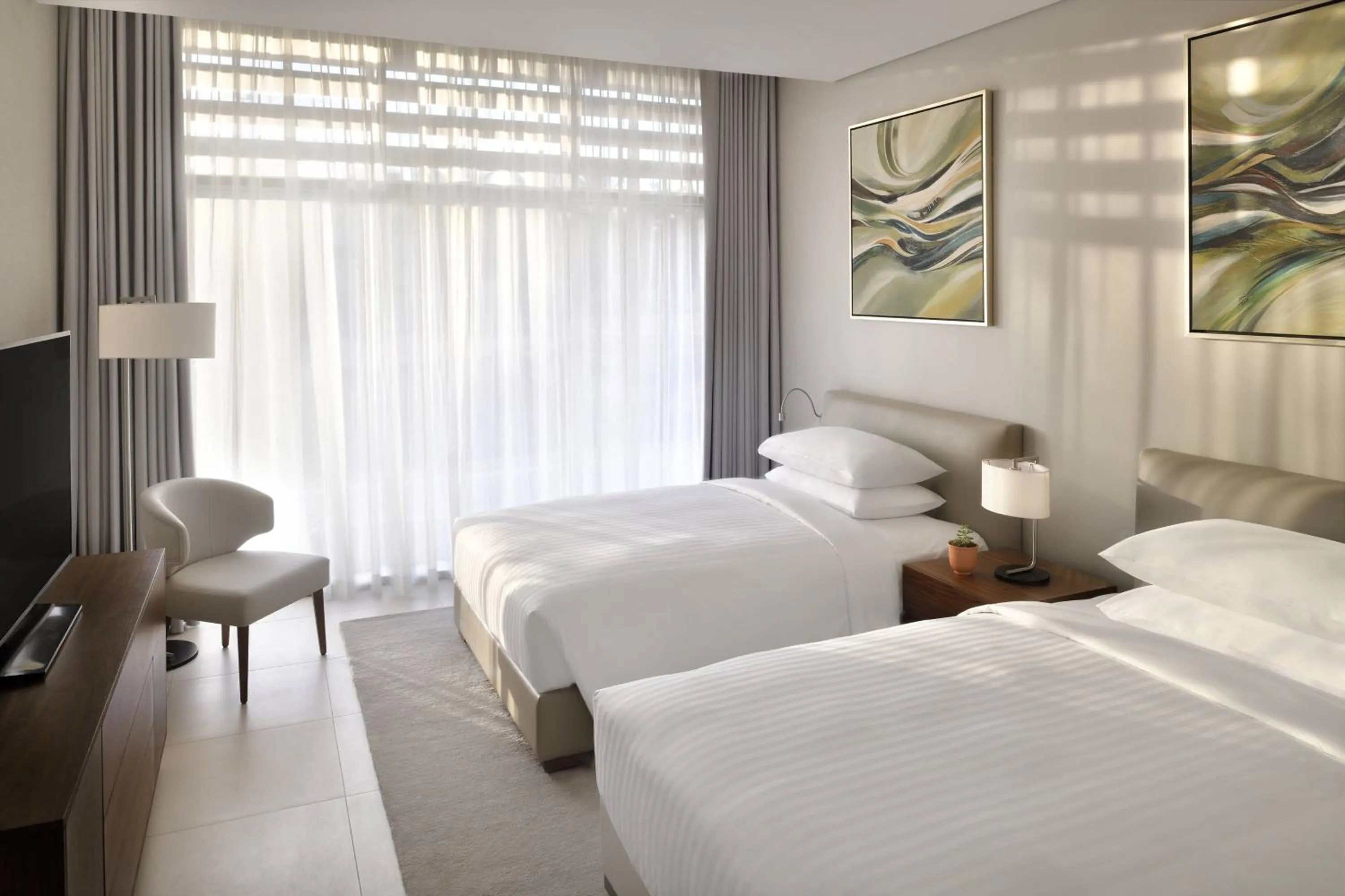 Bedroom, Bed in Riyadh Diplomatic Quarter - Marriott Executive Apartments