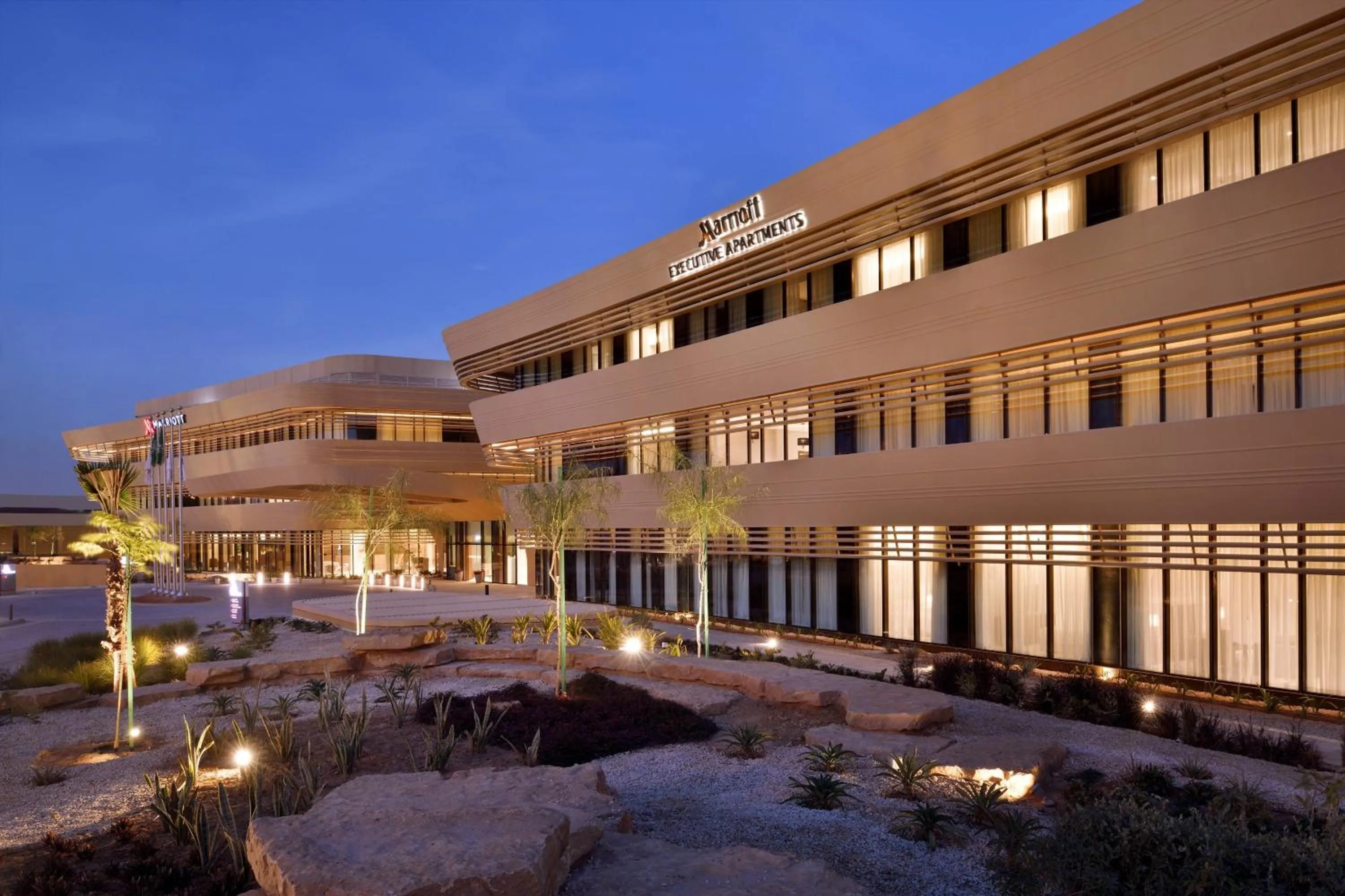 Property building in Riyadh Diplomatic Quarter - Marriott Executive Apartments