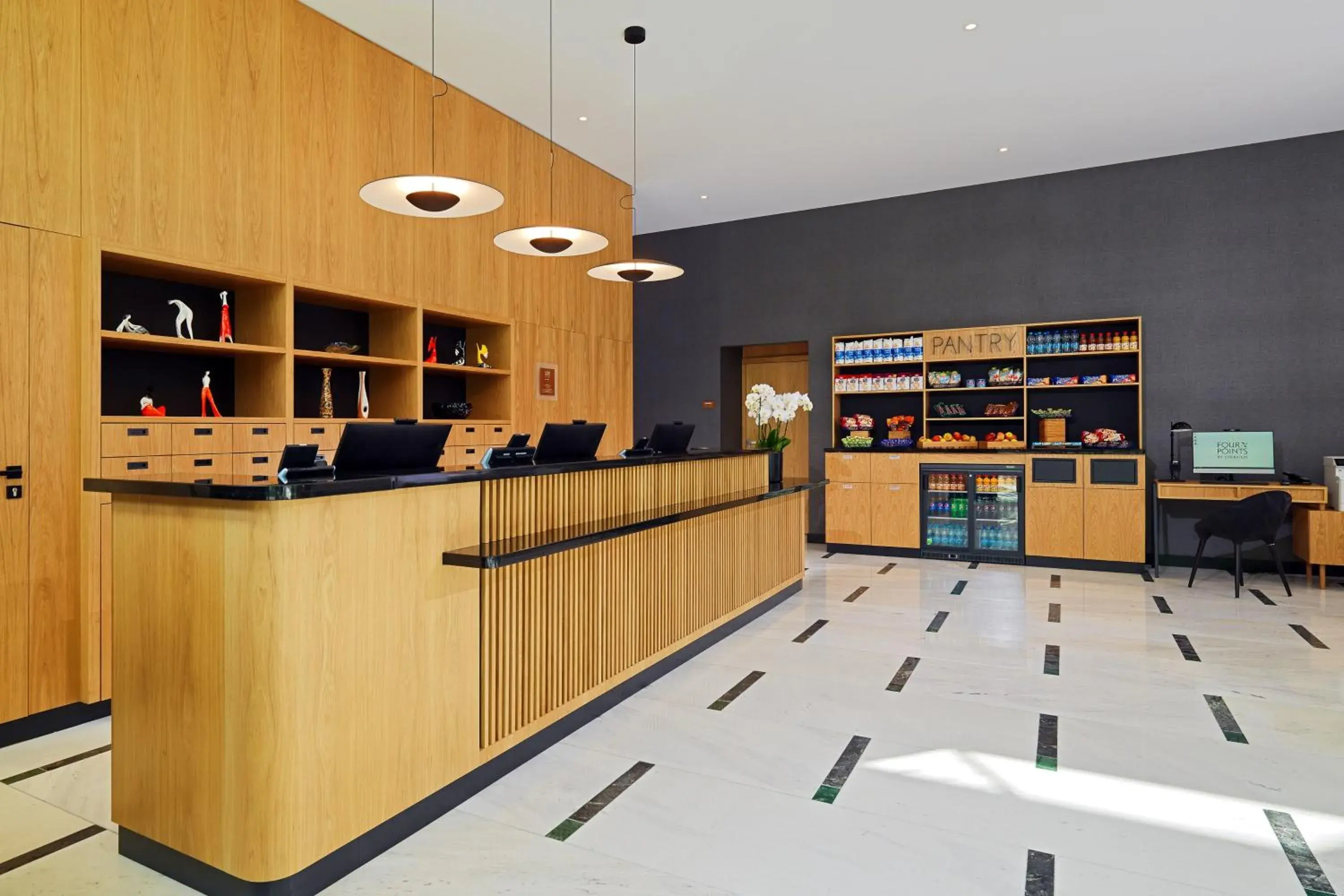 Lobby or reception in Four Points by Sheraton Warsaw Mokotow Lobby or reception in Four Points by Sheraton Warsaw Mokotow