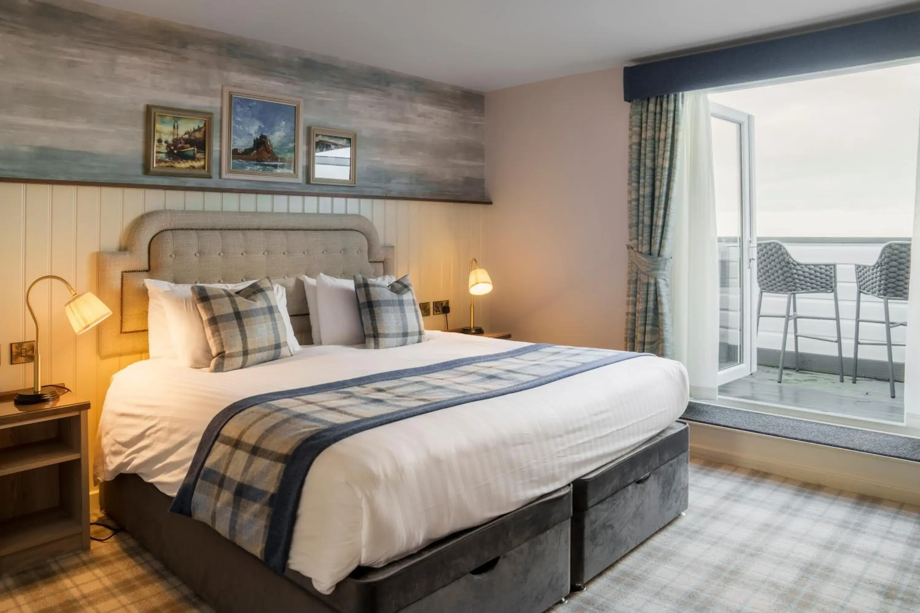 Double or Twin with Sea View and Balcony - single occupancy in The Bamburgh Castle Inn - The Inn Collection Group Double or Twin with Sea View and Balcony - single occupancy in The Bamburgh Castle Inn - The Inn Collection Group