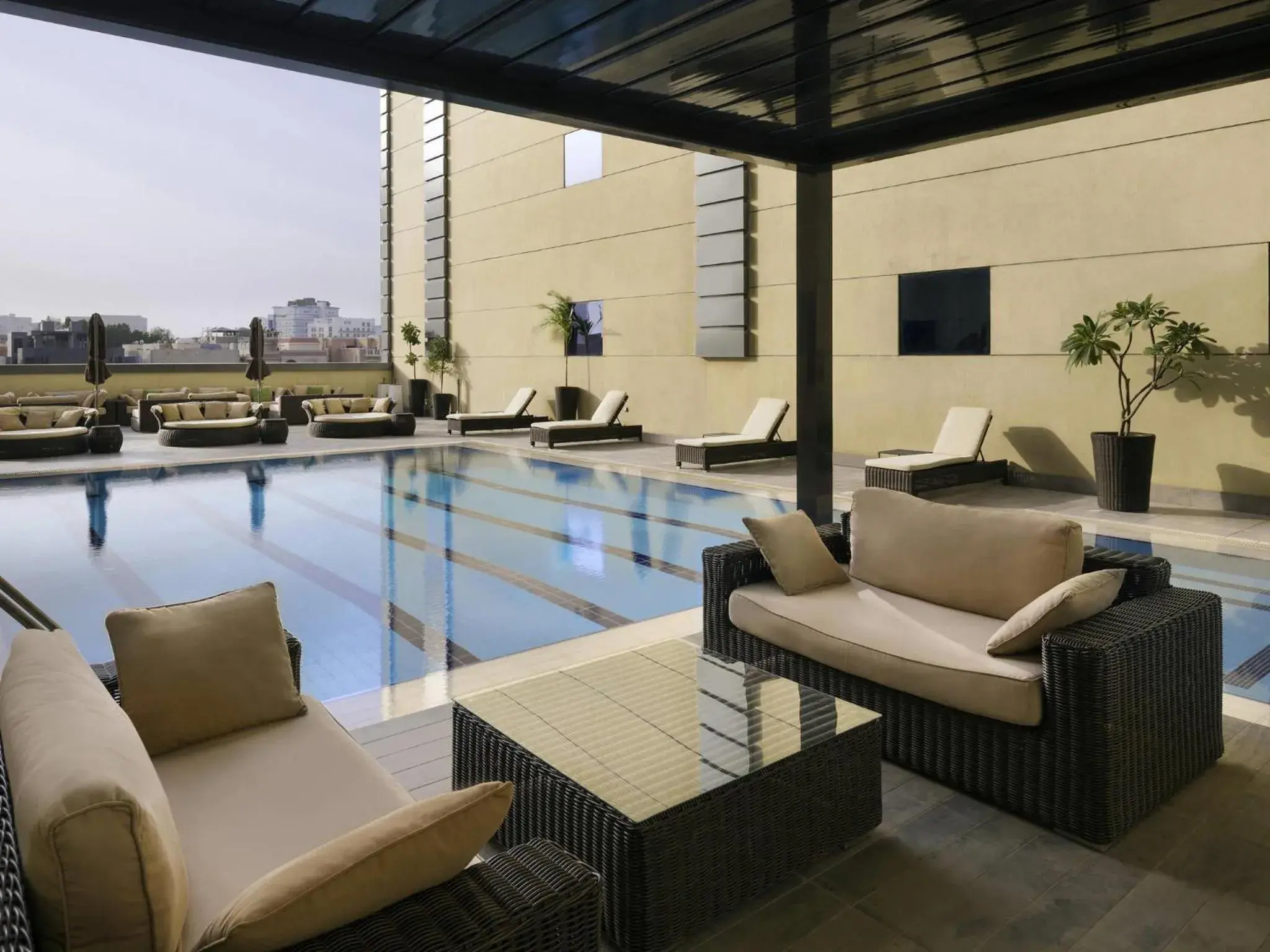 Pool view in Adagio Aparthotel Jeddah Malik Road Pool view in Adagio Aparthotel Jeddah Malik Road