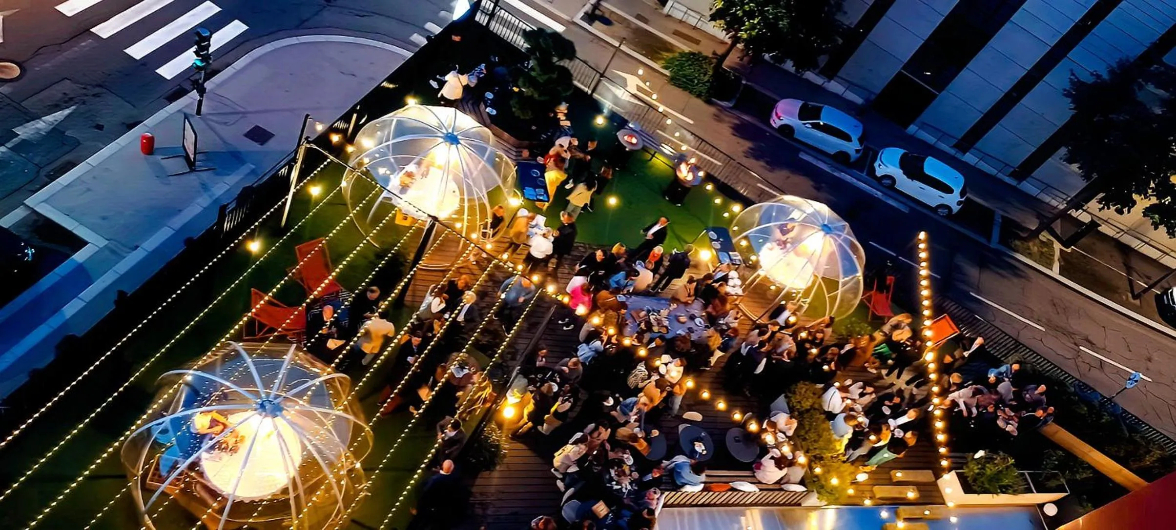 Patio in Novotel Saint-Étienne Centre Gare Châteaucreux