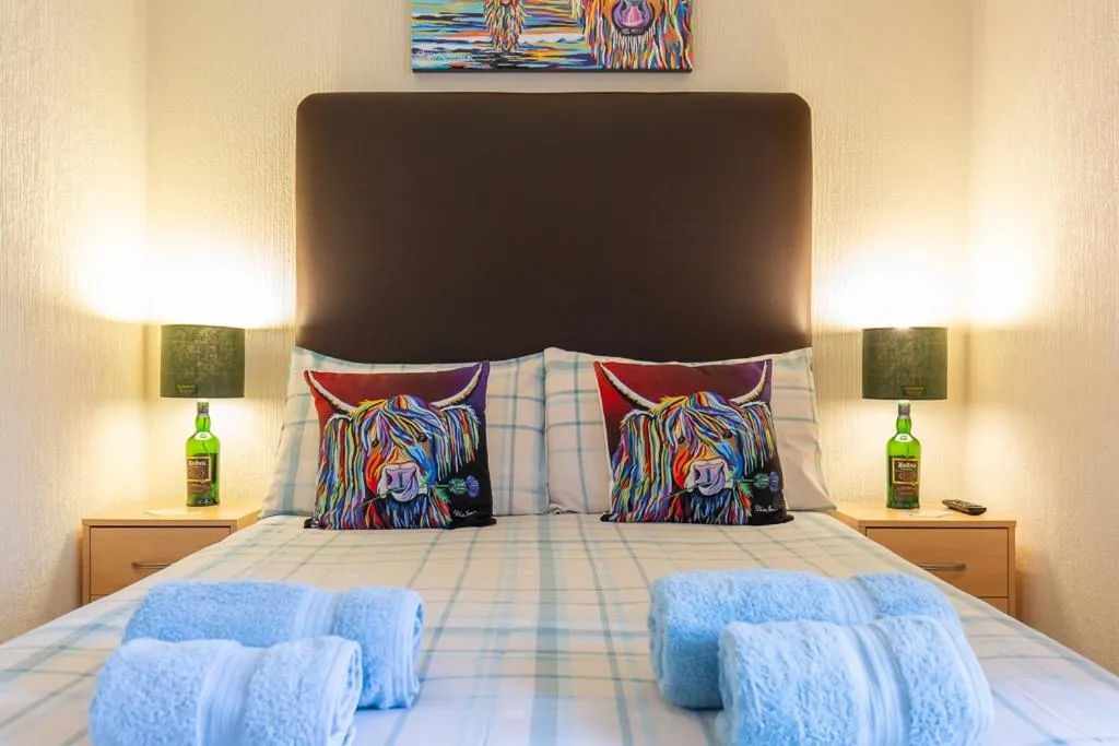 Bed in The Trout Fly Guest House