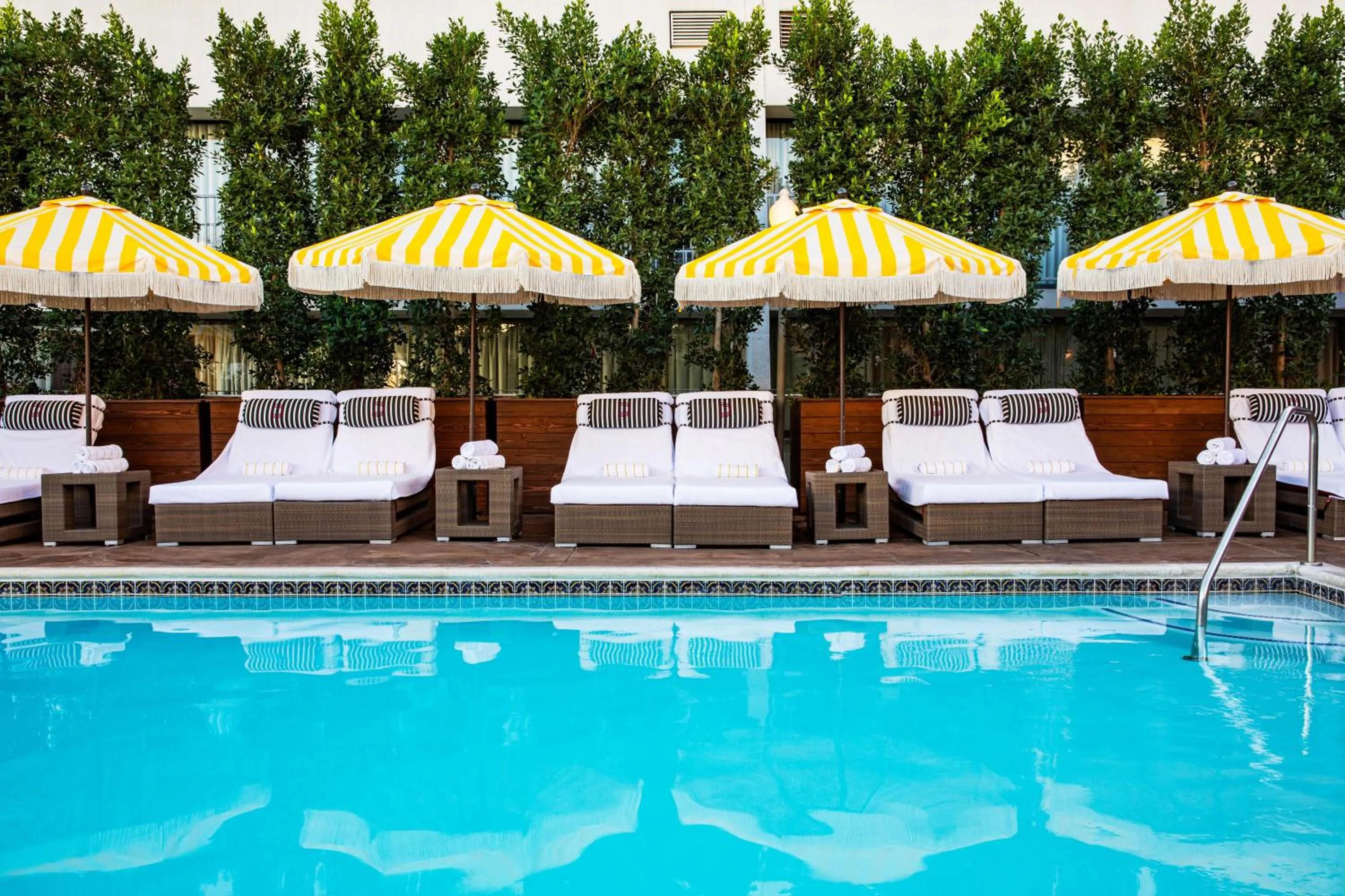 Pool view in Hotel Dena, Pasadena Los Angeles, a Tribute Portfolio Hotel