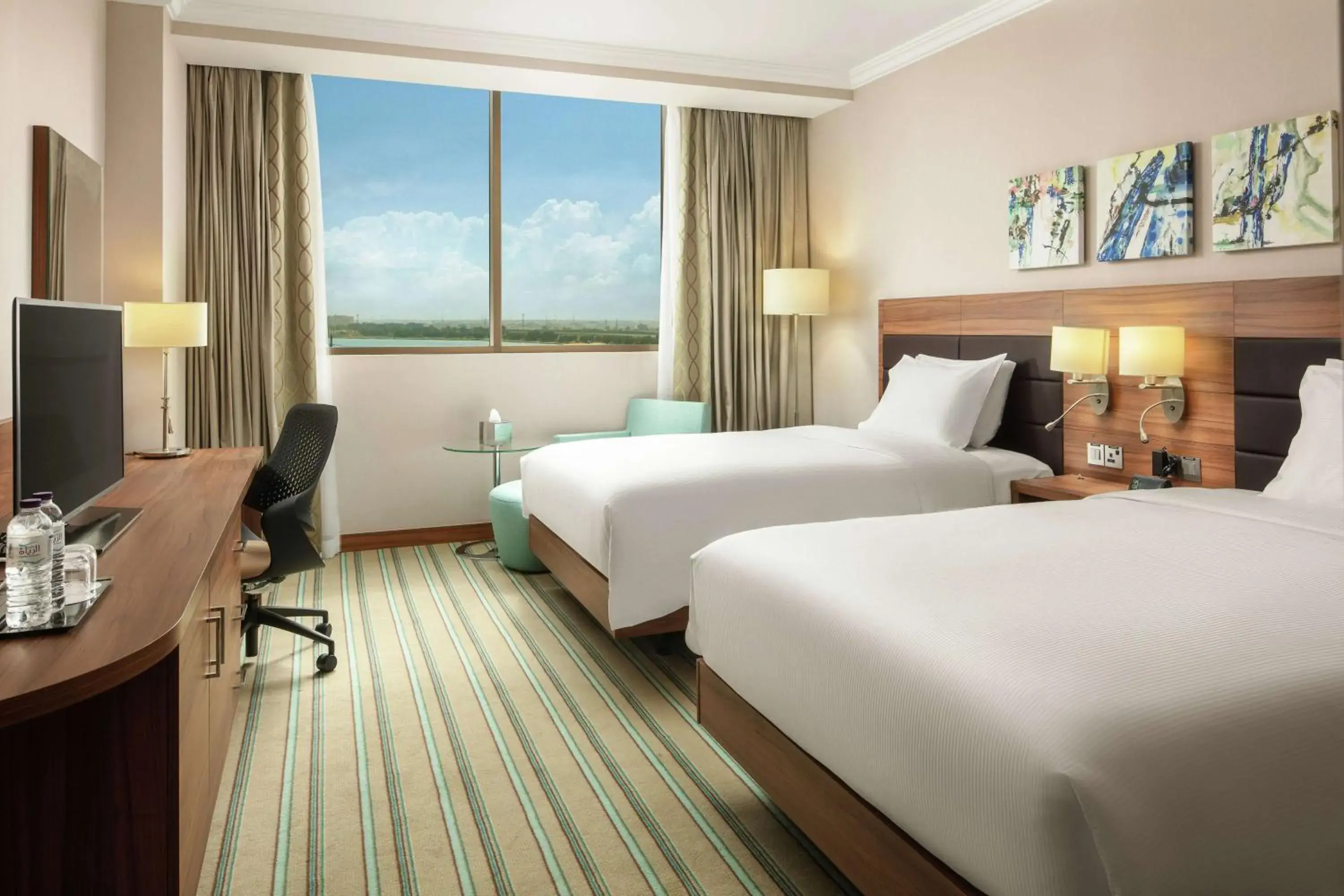 Bed in Hilton Garden Inn Al Jubail Bed in Hilton Garden Inn Al Jubail