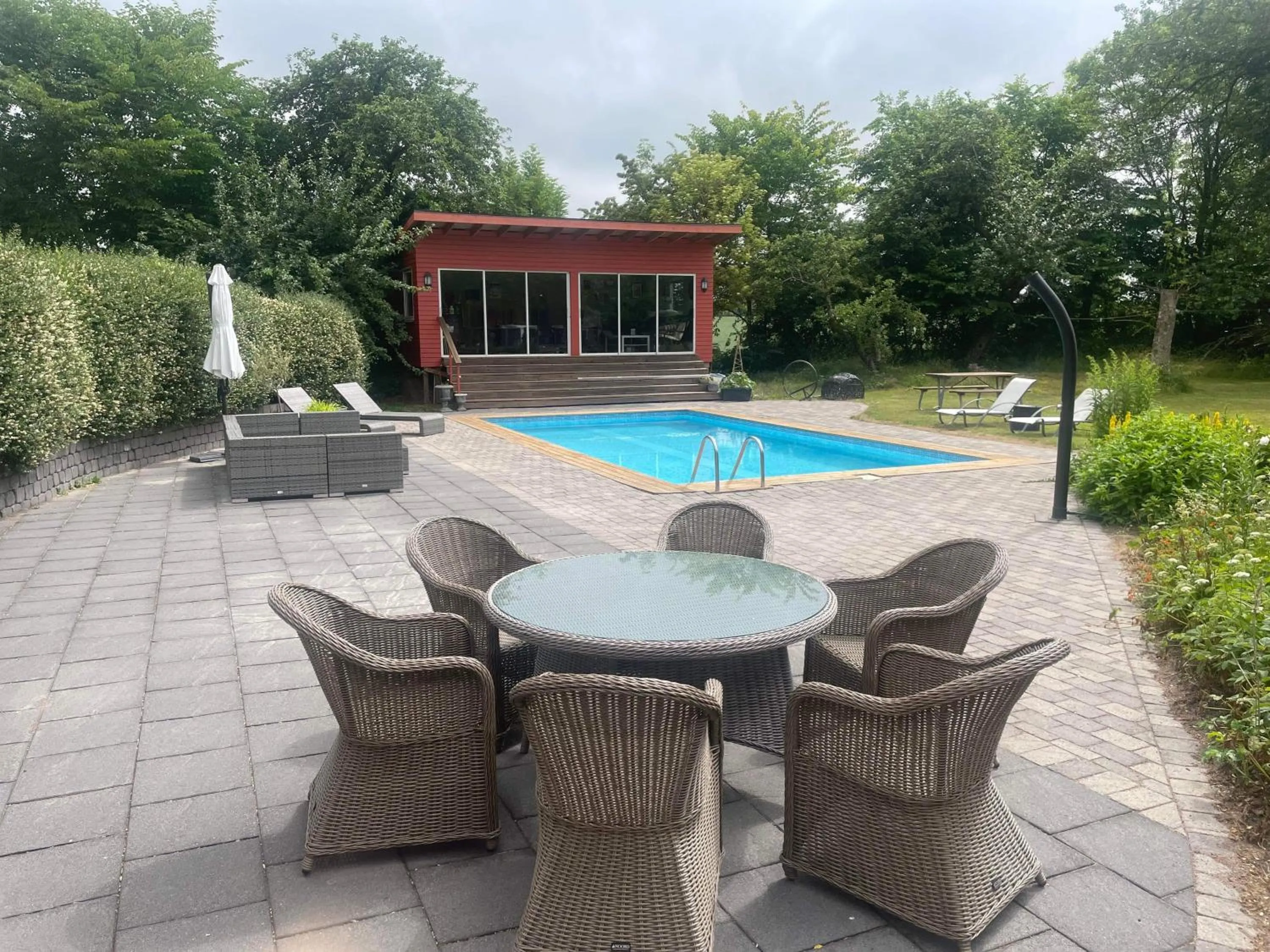 Garden in Vingårdens Bed & Breakfast