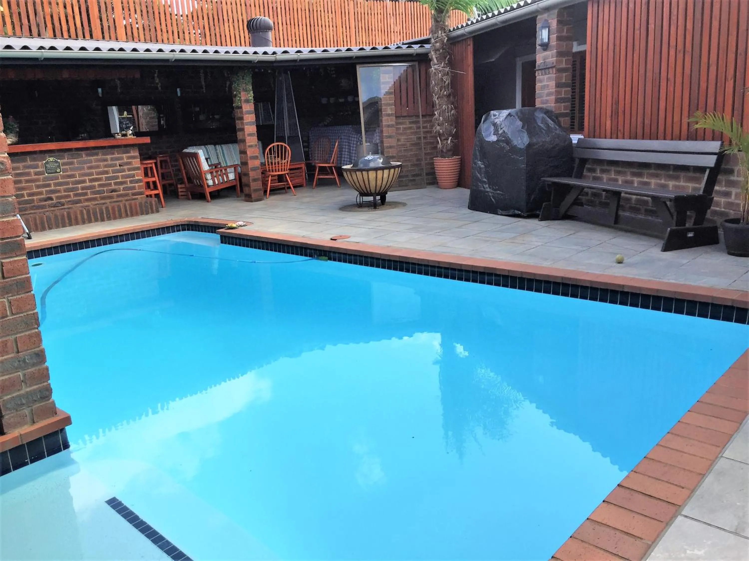Pool view in The Travel Inn Durban