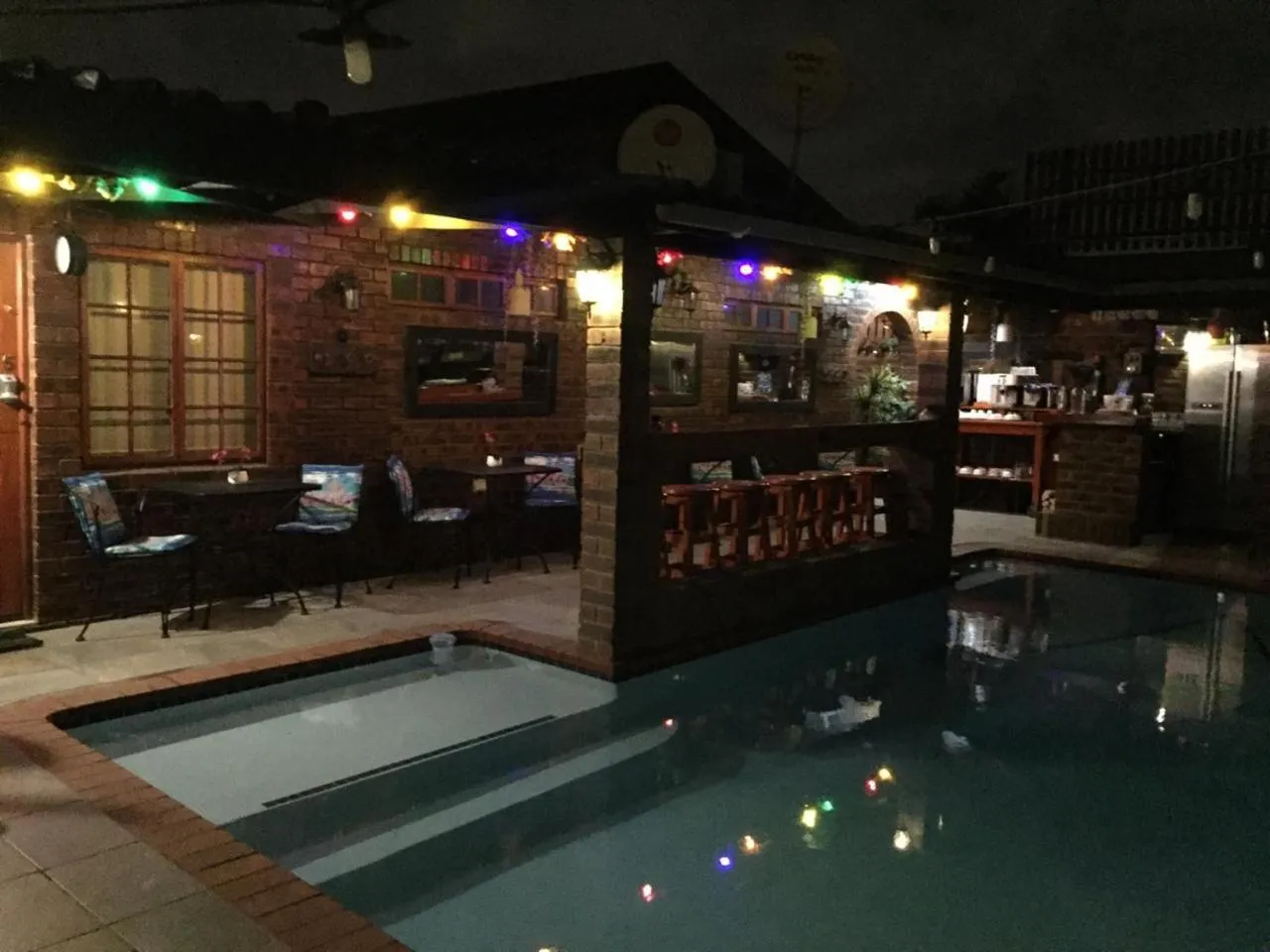 Pool view in The Travel Inn Durban