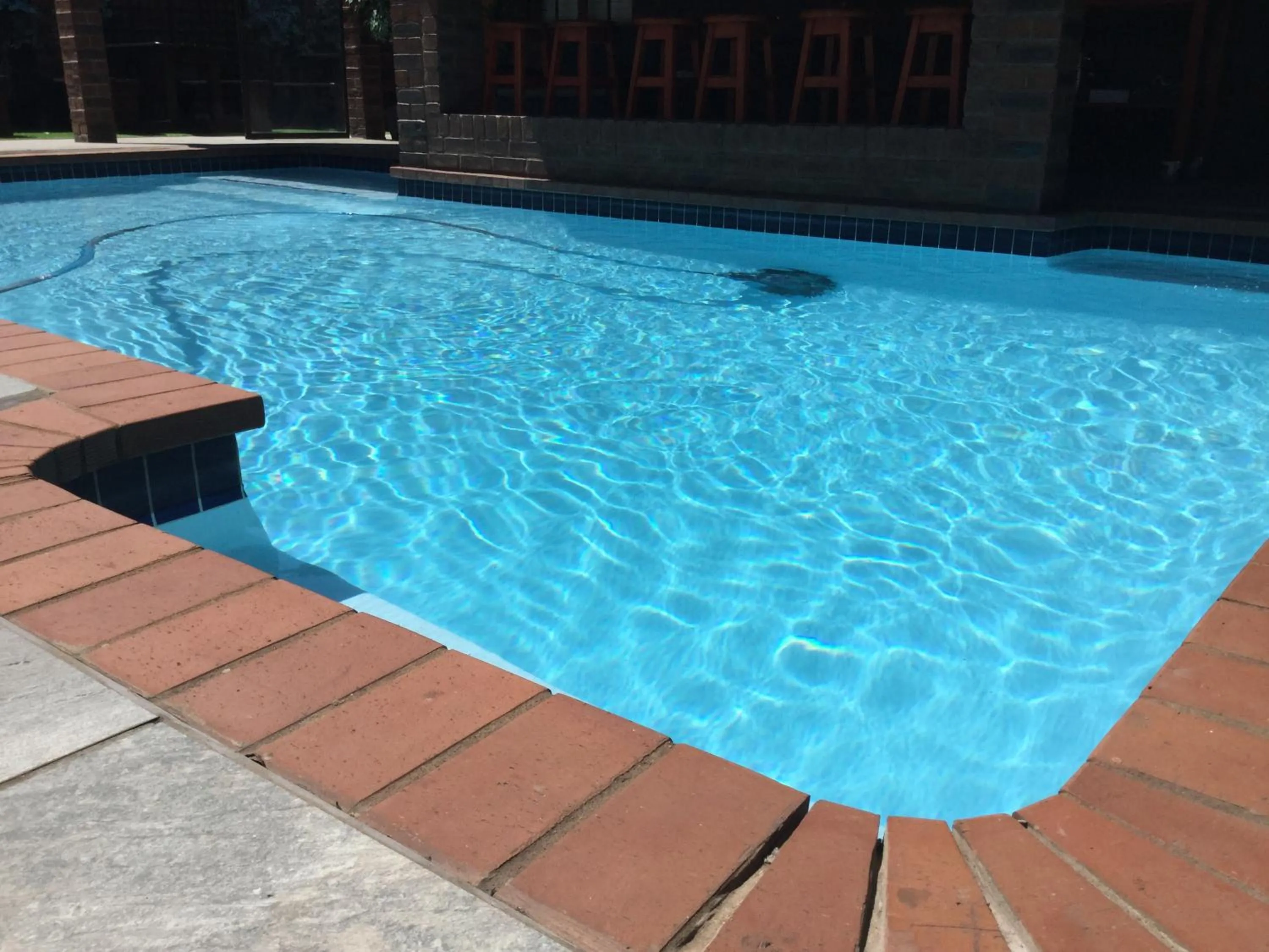 Pool view in The Travel Inn Durban