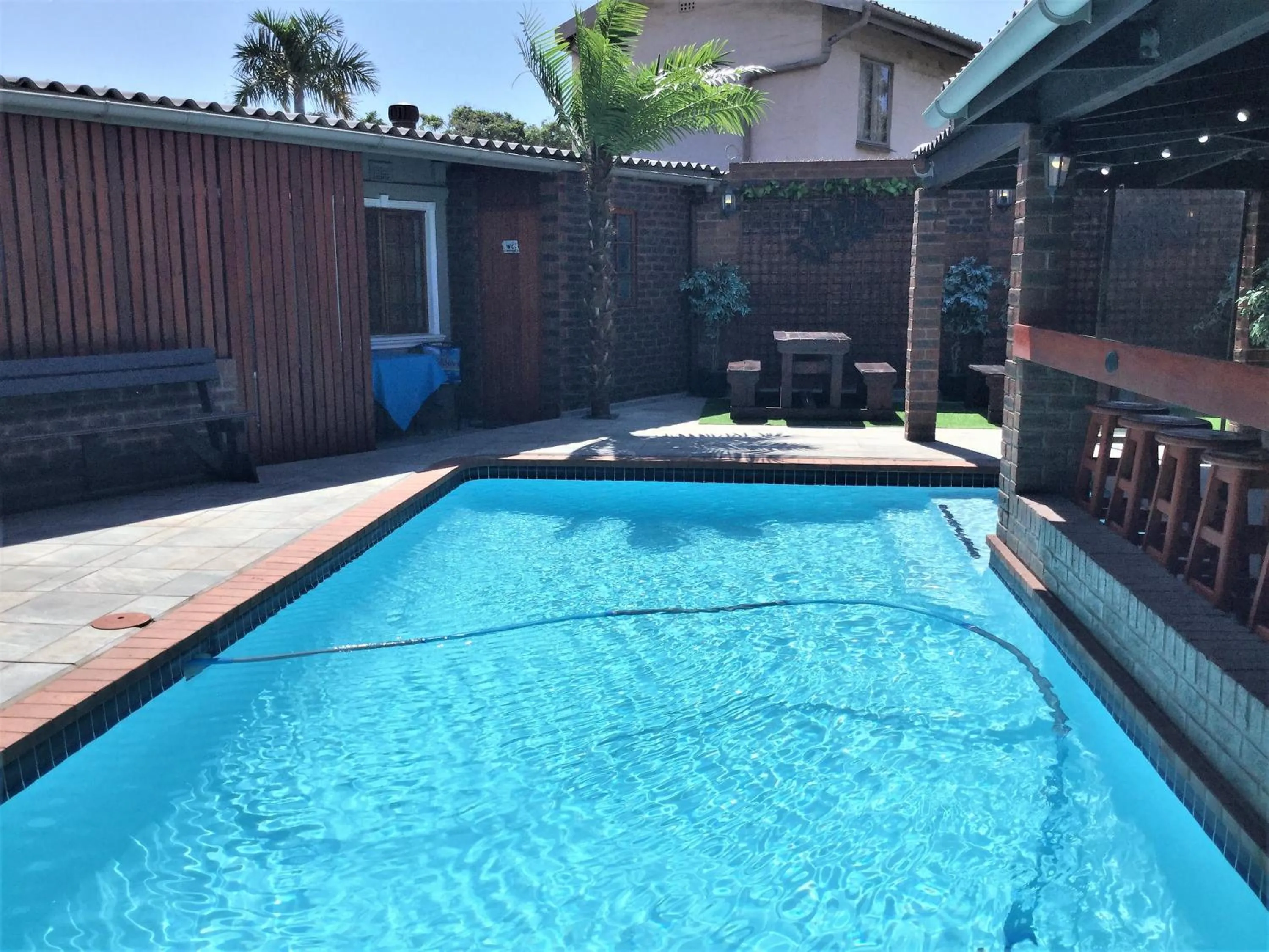 Pool view in The Travel Inn Durban