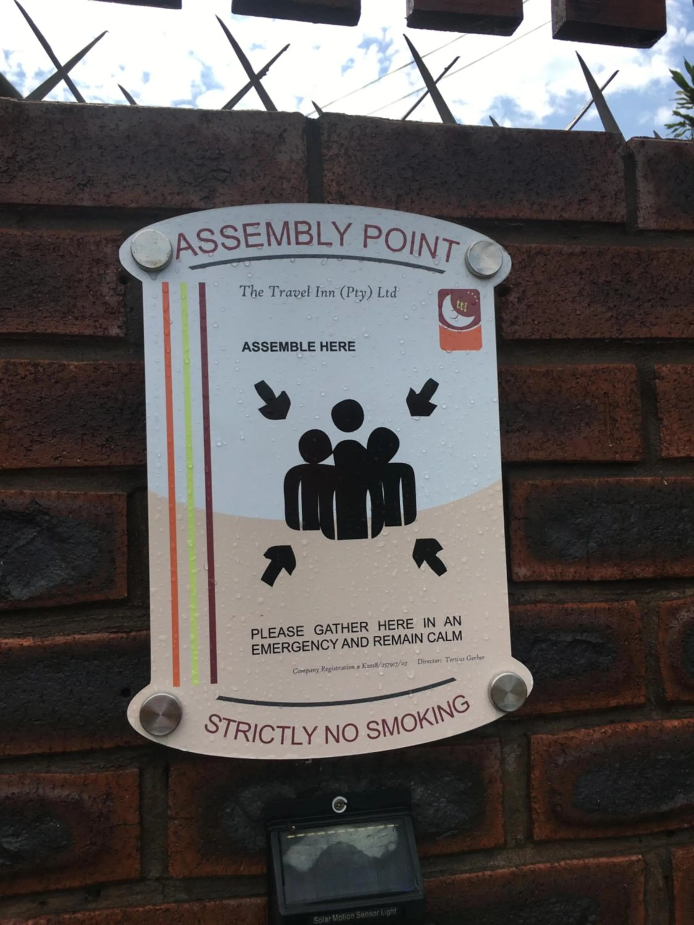 Logo/Certificate/Sign in The Travel Inn Durban