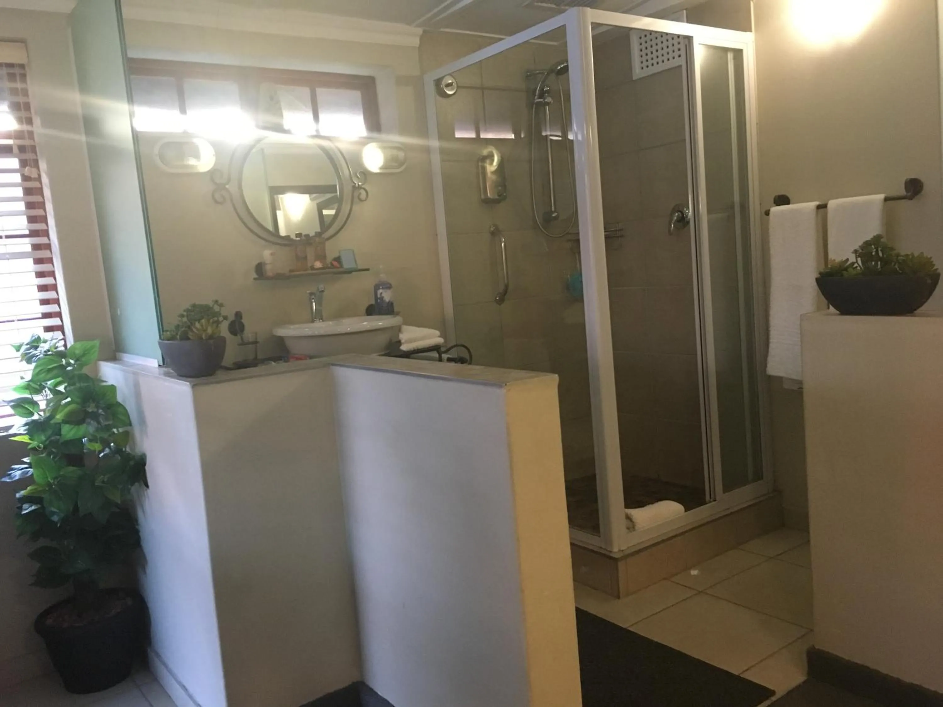 Shower in The Travel Inn Durban