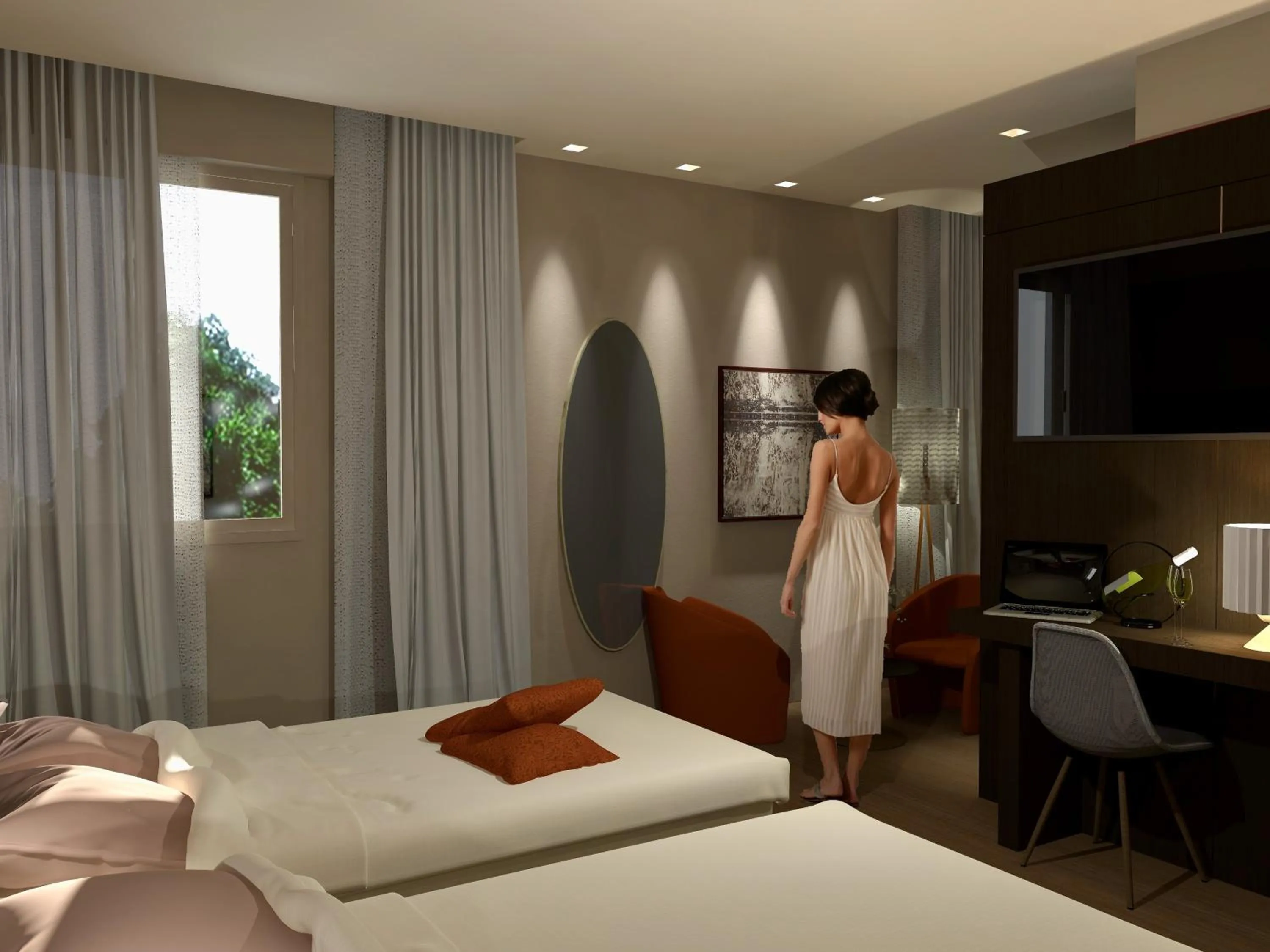 Bedroom, Bed in Hotel Falco D'Oro by Falco D'Oro Hotels