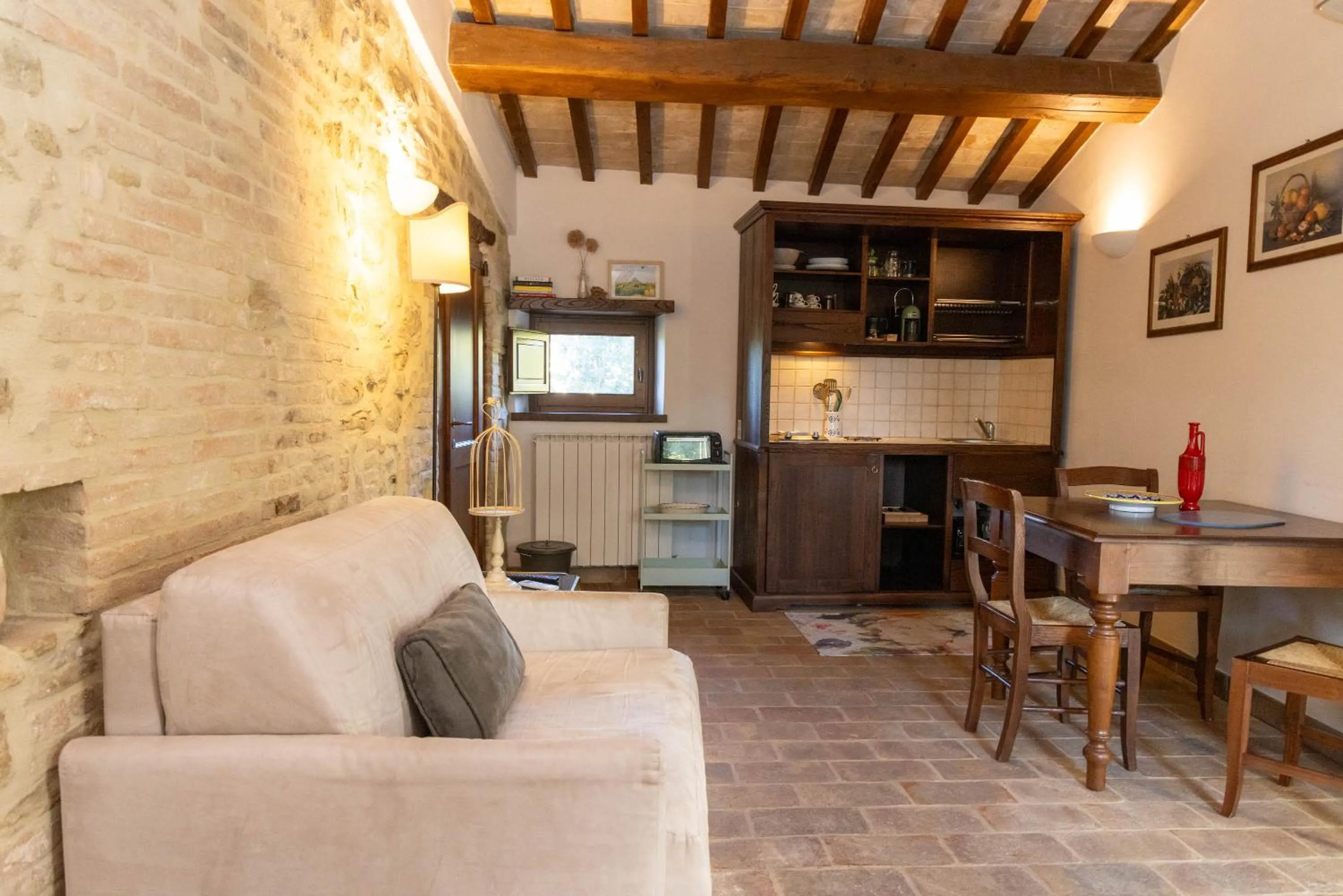 Kitchen or kitchenette in Agriturismo La Palazzetta di Assisi
