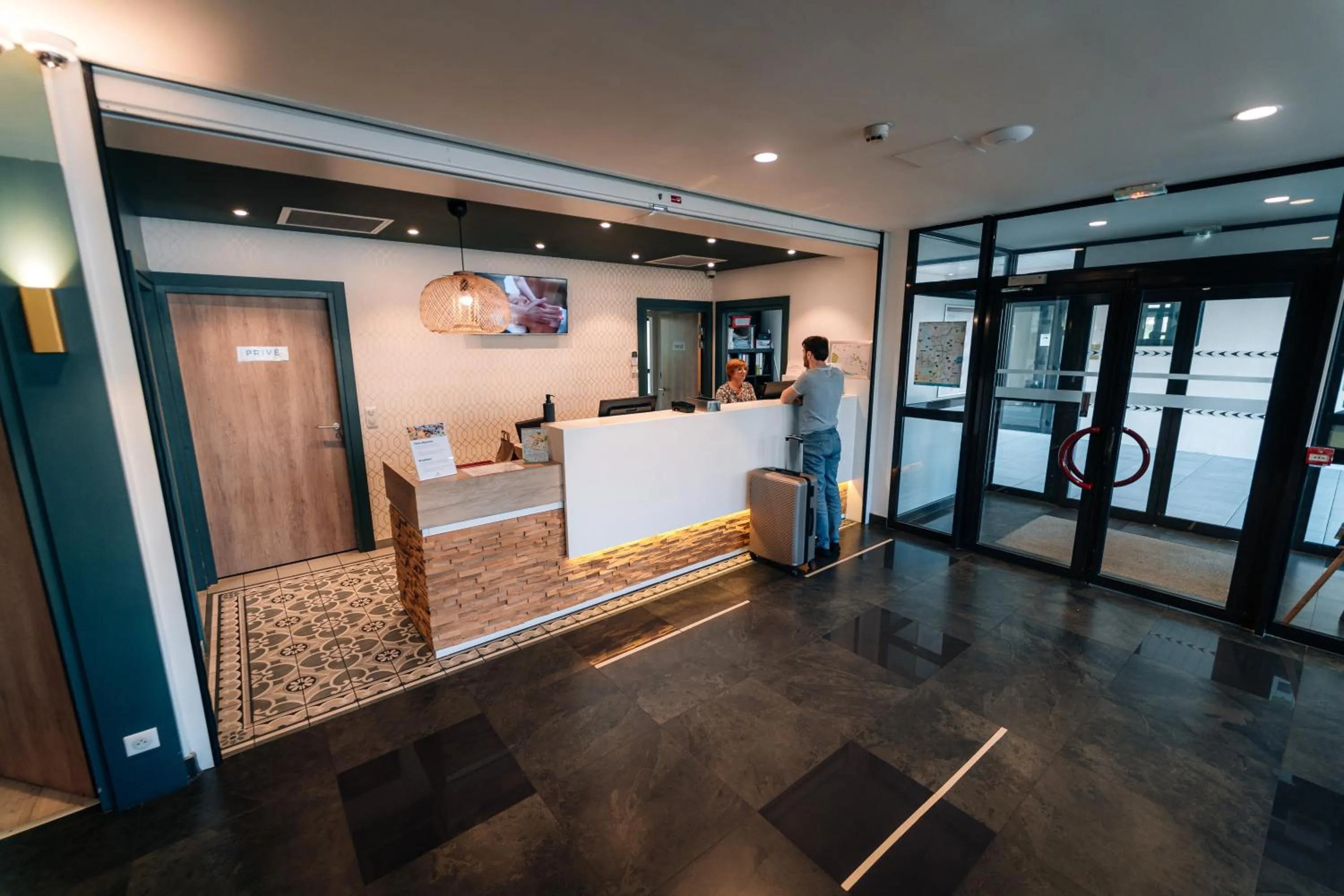 Lobby or reception in Les Loges du Park