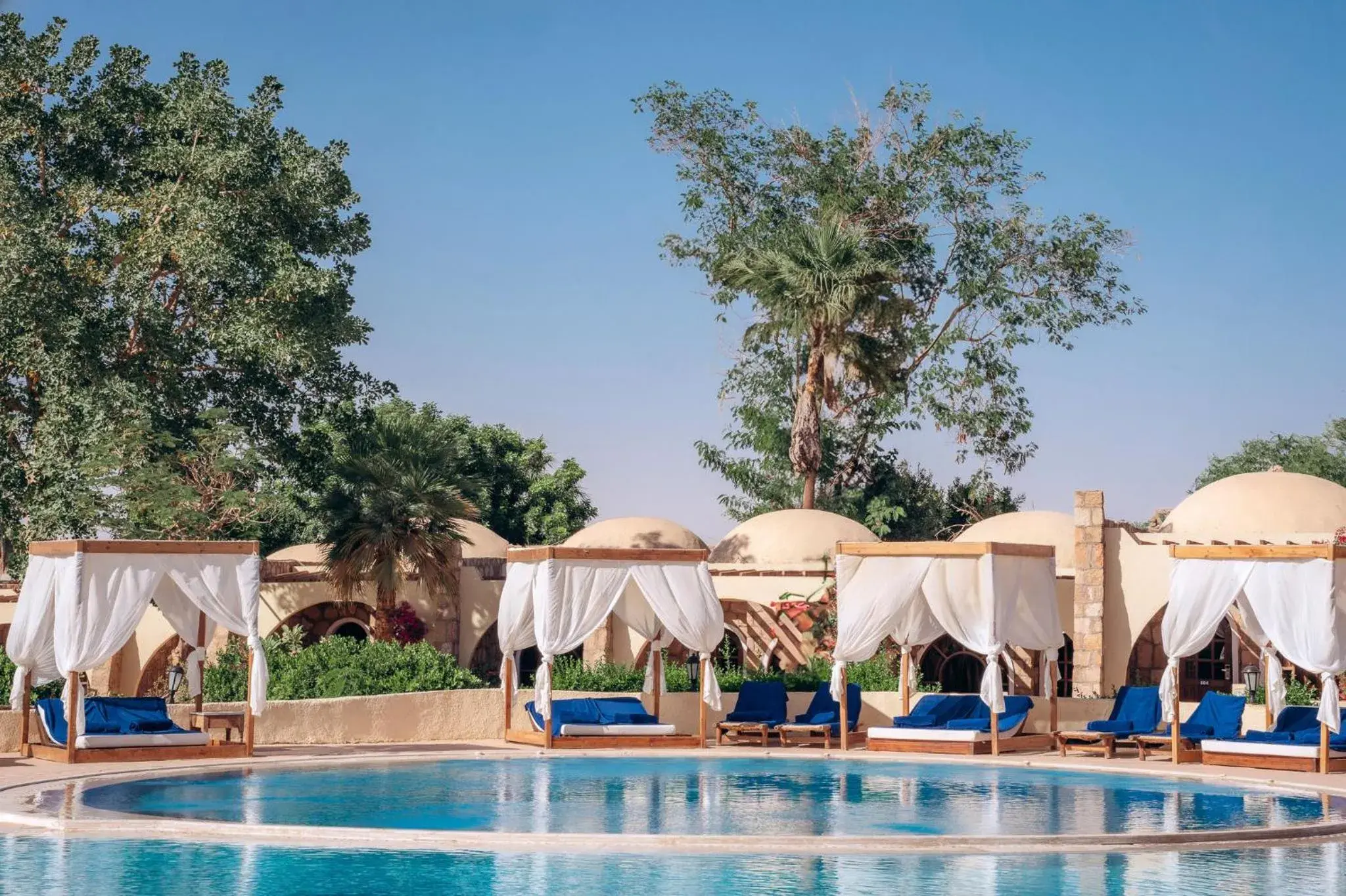 Swimming pool in Seti Abu Simbel Lake Resort Swimming pool in Seti Abu Simbel Lake Resort