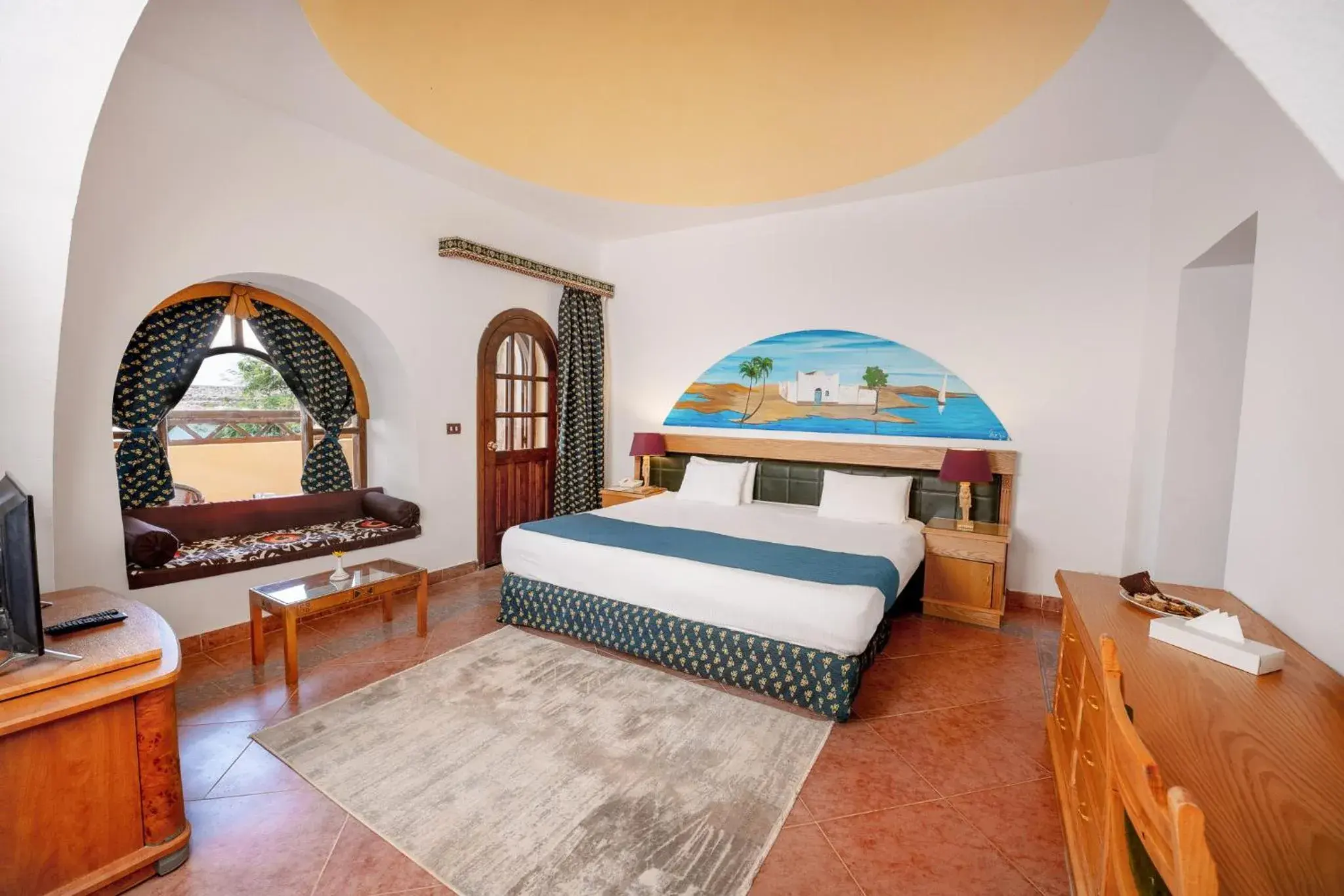 Bed in Seti Abu Simbel Lake Resort Bed in Seti Abu Simbel Lake Resort