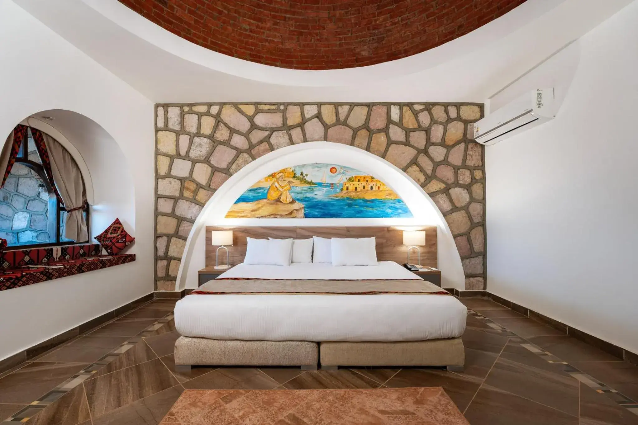 Bed in Seti Abu Simbel Lake Resort Bed in Seti Abu Simbel Lake Resort