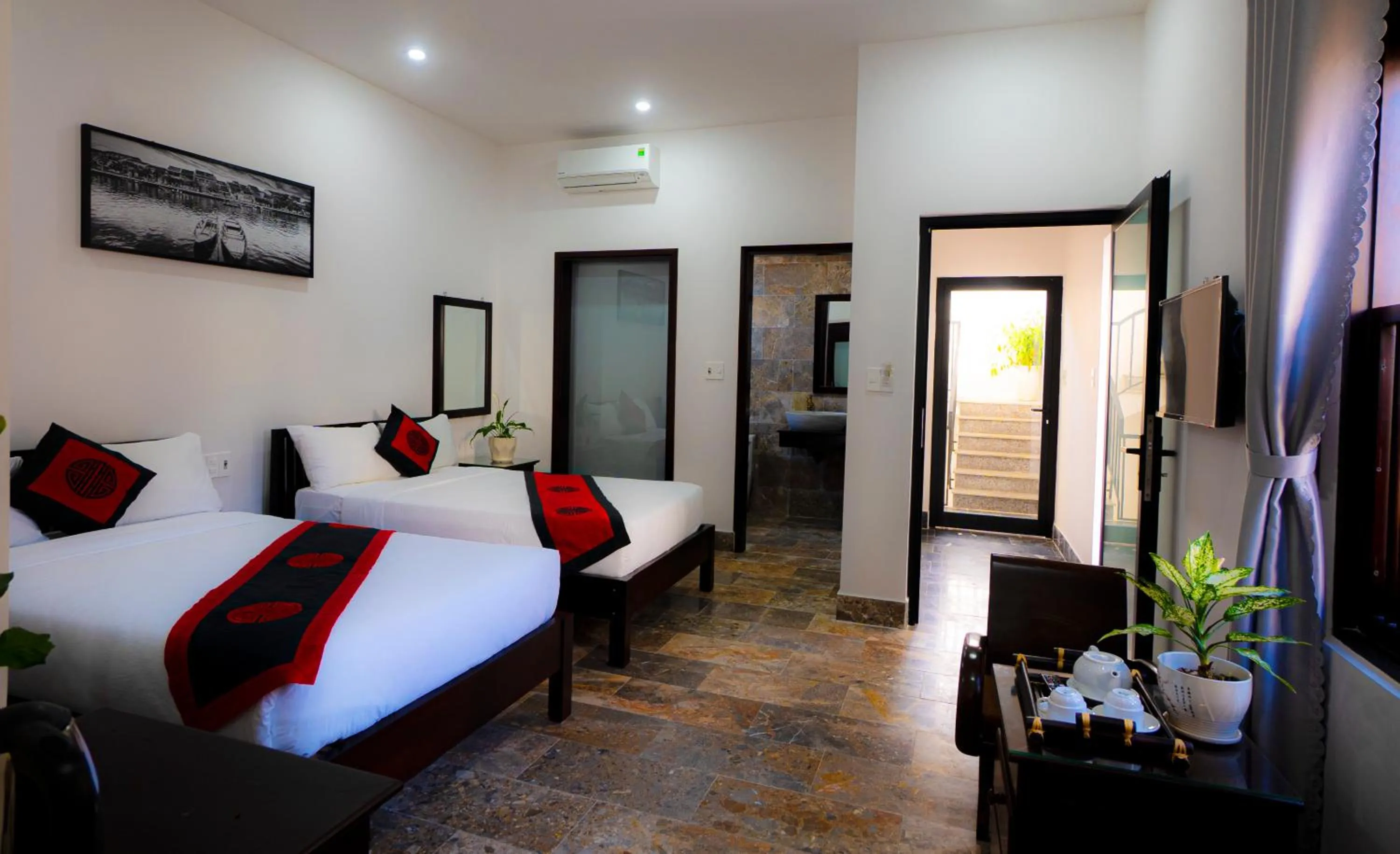 Bed in Green Grapefruit Villa