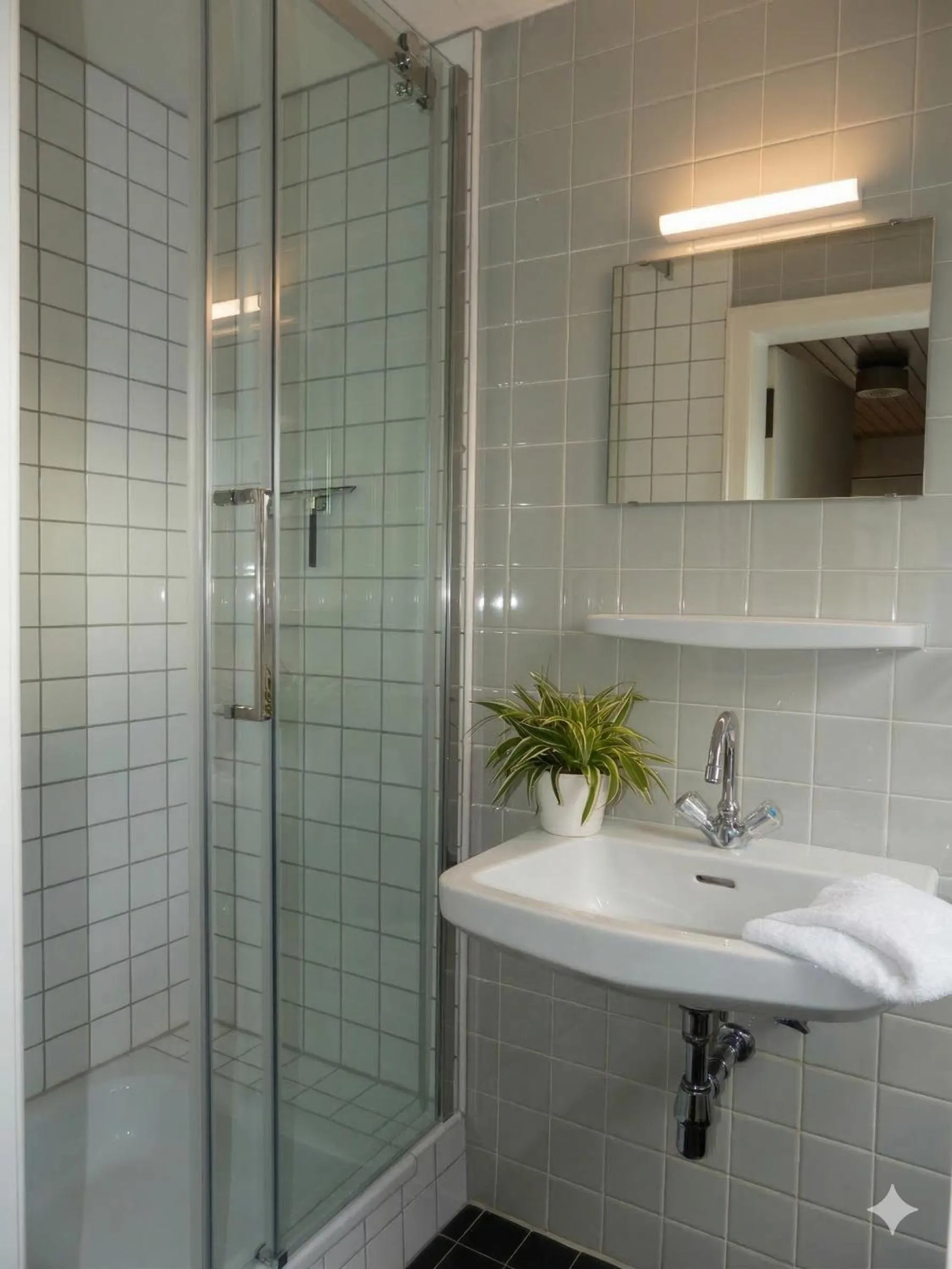 Shower in Rhein River Guesthouse - direkt am Rhein