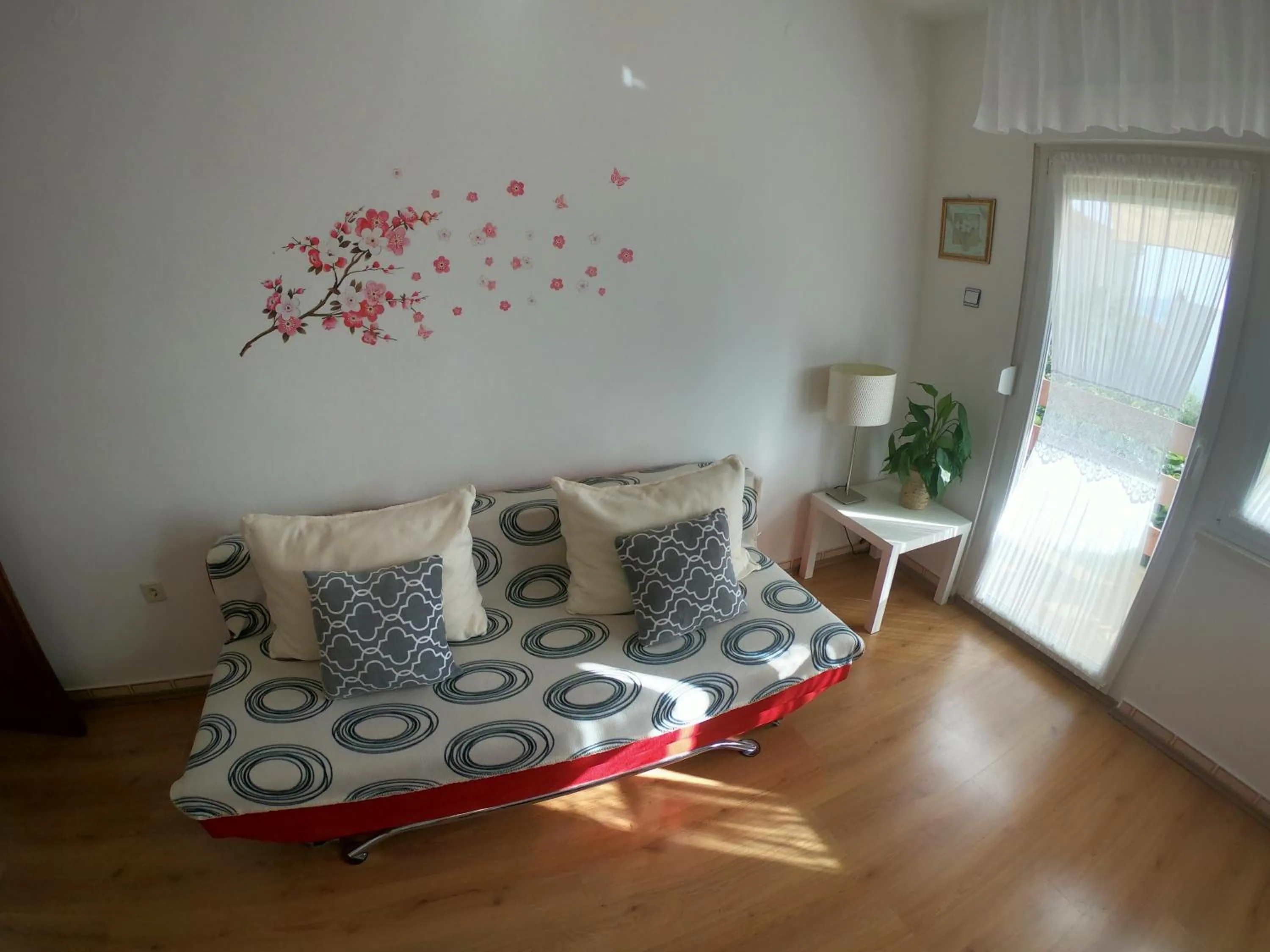 Living room, Bed in Apartments Mima