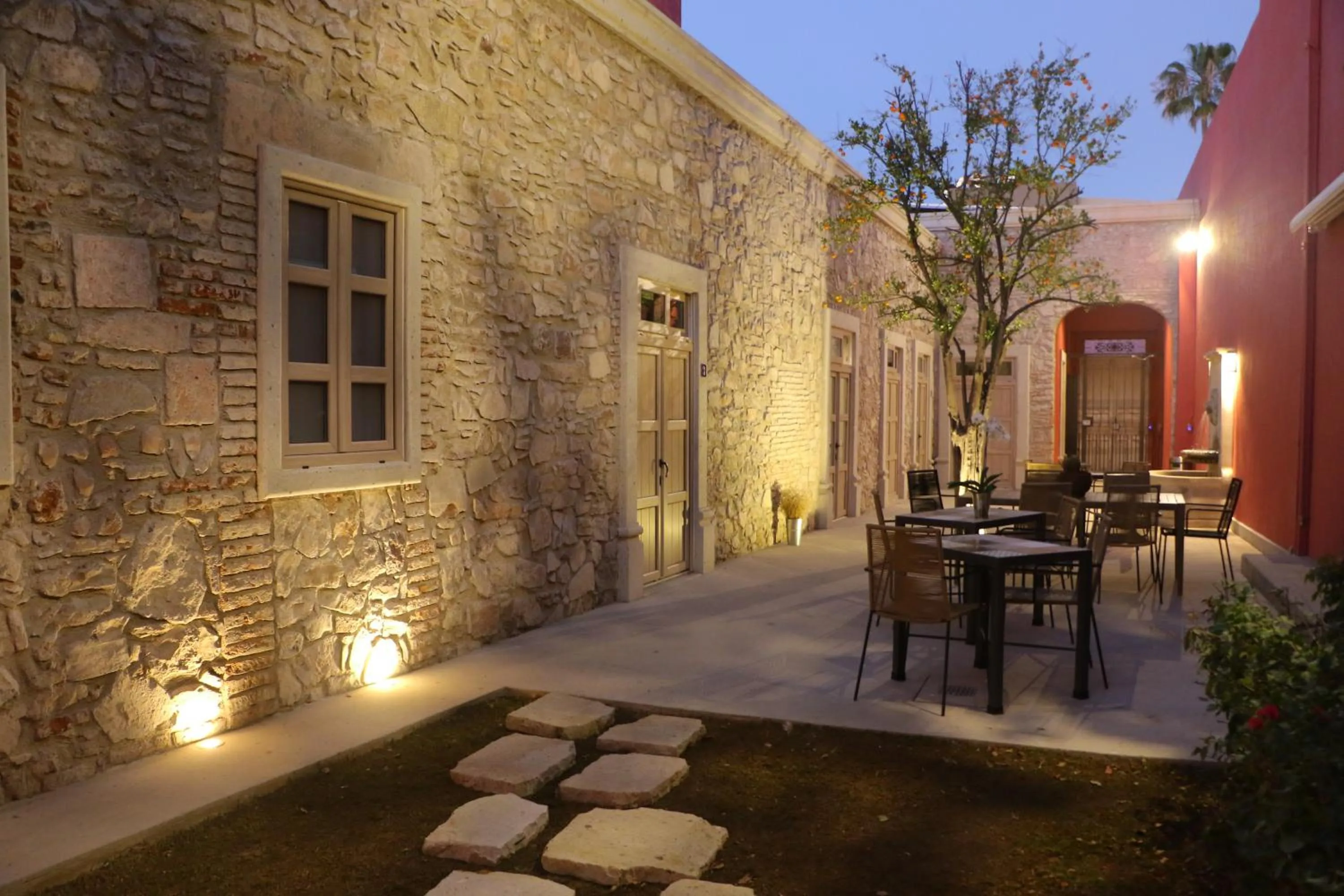 Patio in Hotel Casa Once